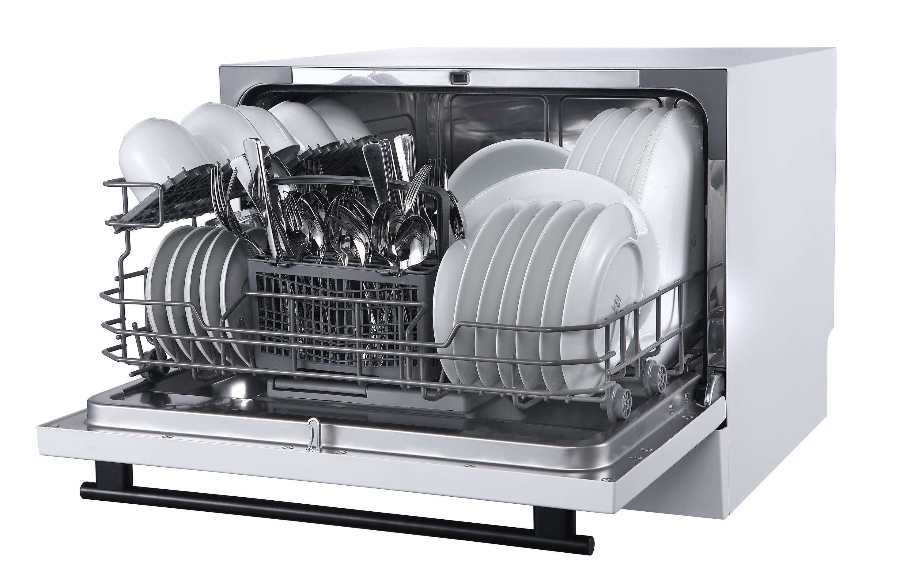 Lavavajillas portátil de mostrador Farberware Professional de 21.8 pulgadas (Blanco) Nivel de ruido estándar FCD06ASWWHC