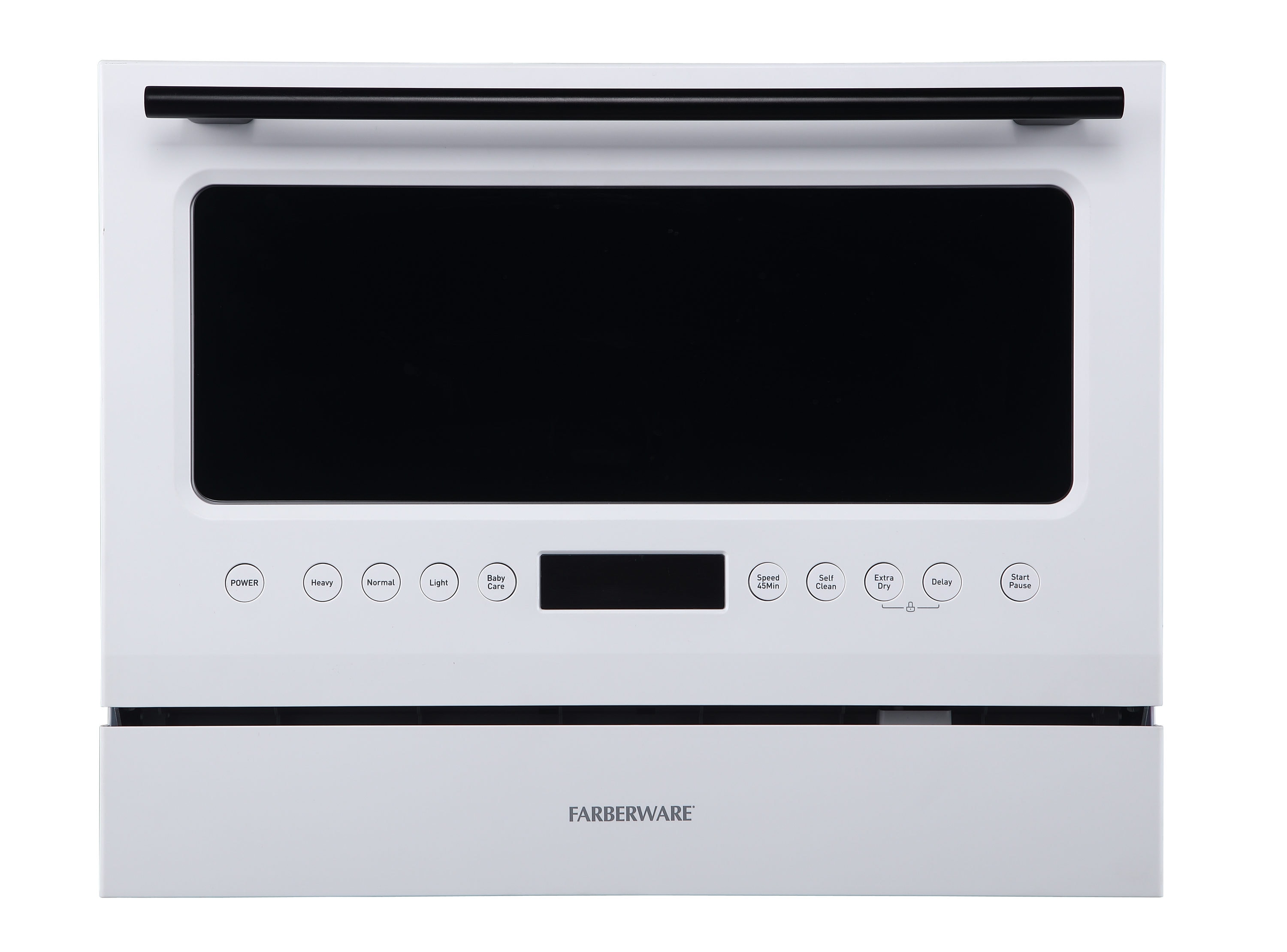 Lavavajillas portátil de mostrador Farberware Professional de 21.8 pulgadas (Blanco) Nivel de ruido estándar FCD06ASWWHC