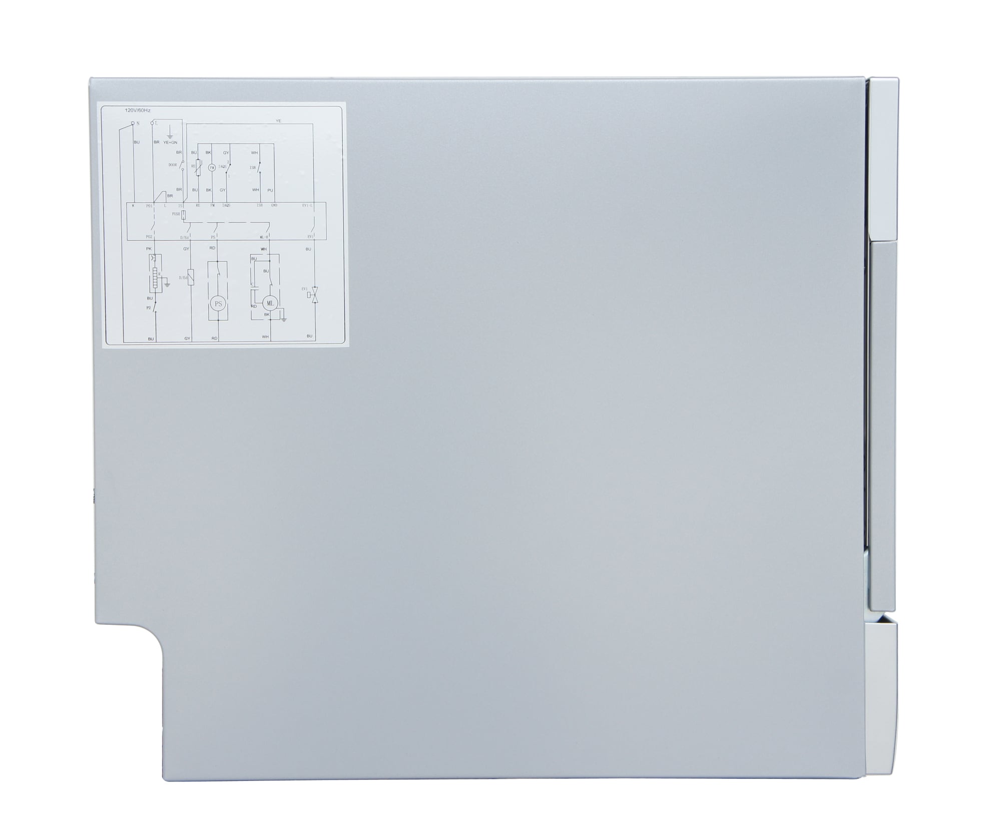 Lavavajillas portátil de encimera de acero inoxidable de 21.65 pulgadas, certificado ENERGY STAR, nivel de sonido estándar de 55 decibeles SD-2225DSB