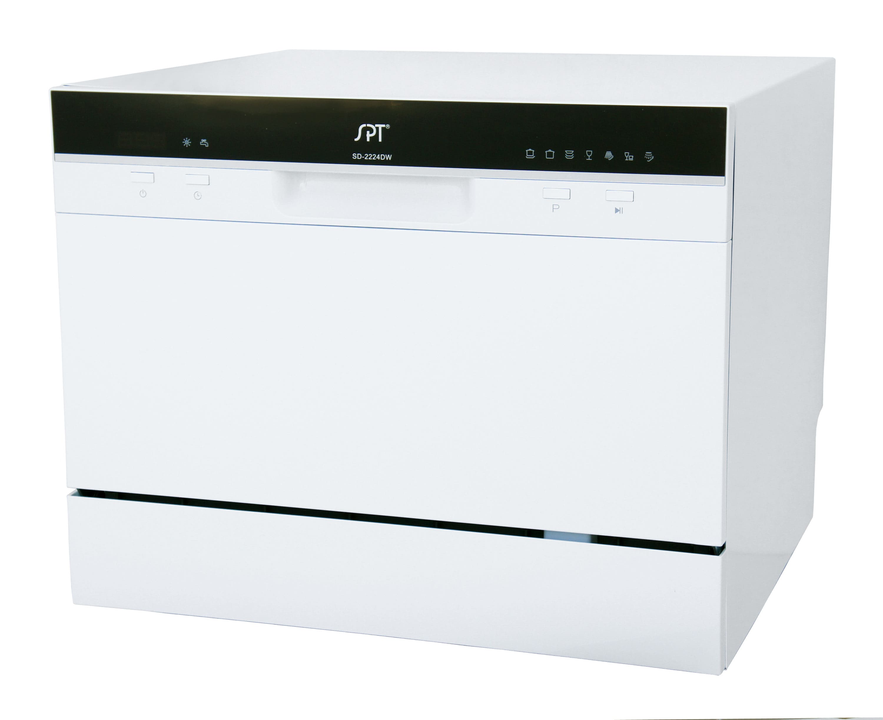 Lavavajillas portátil de encimera de 21.65 pulgadas (blanco) certificado ENERGY STAR, nivel de sonido estándar de 55 decibeles SD-2224DWB