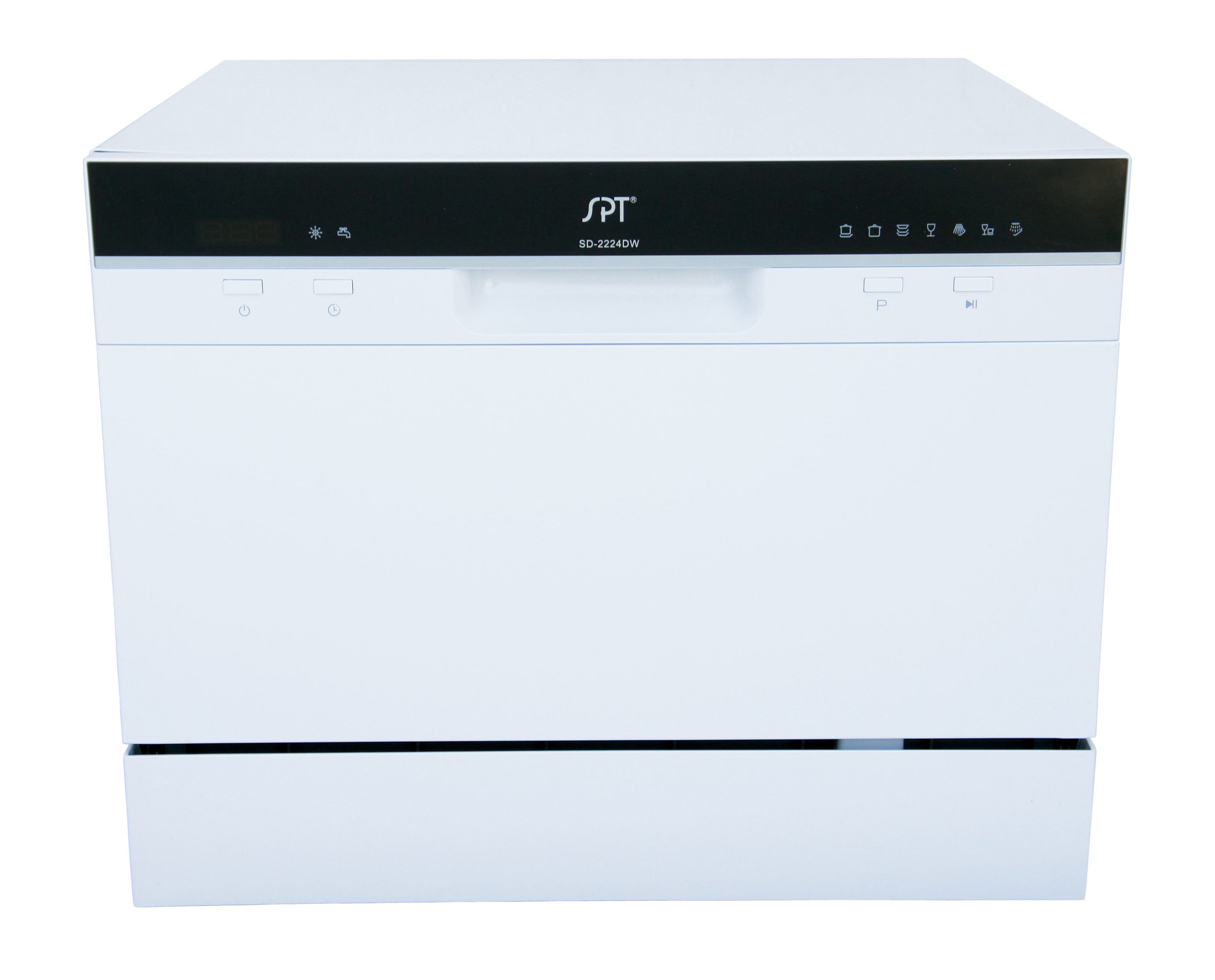 Lavavajillas portátil de encimera de 21.65 pulgadas (blanco) certificado ENERGY STAR, nivel de sonido estándar de 55 decibeles SD-2224DWB