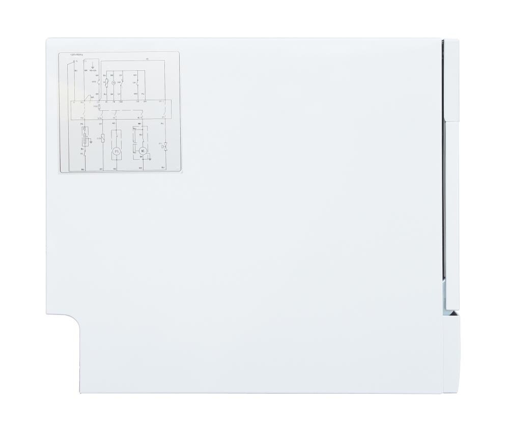 Lavavajillas portátil de encimera de 21.65 pulgadas (blanco) certificado por ENERGY STAR, nivel de sonido estándar de 55 decibeles SD-2225DWB