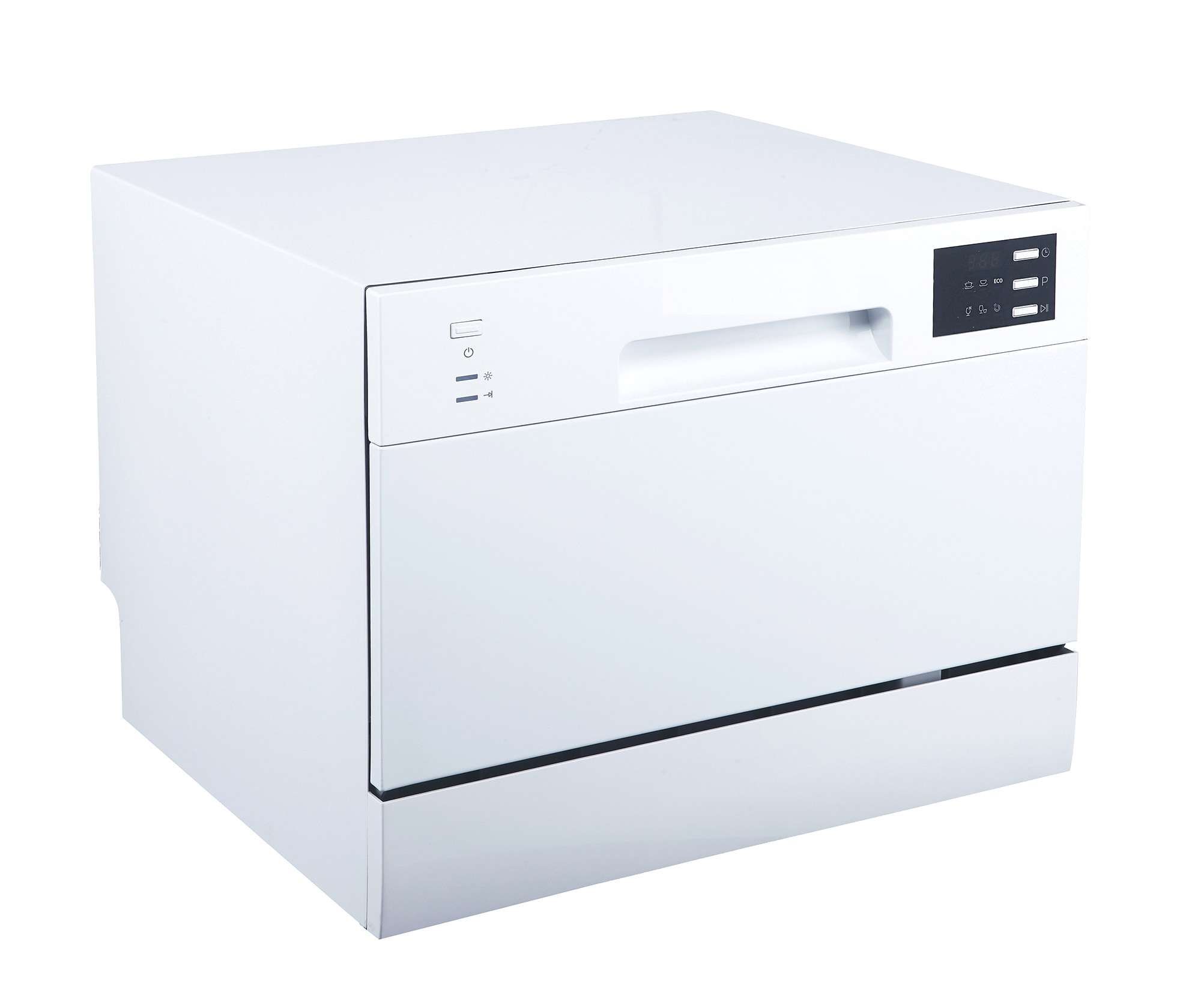 Lavavajillas portátil de encimera de 21.65 pulgadas (blanco) certificado por ENERGY STAR, nivel de sonido estándar de 55 decibeles SD-2225DWB