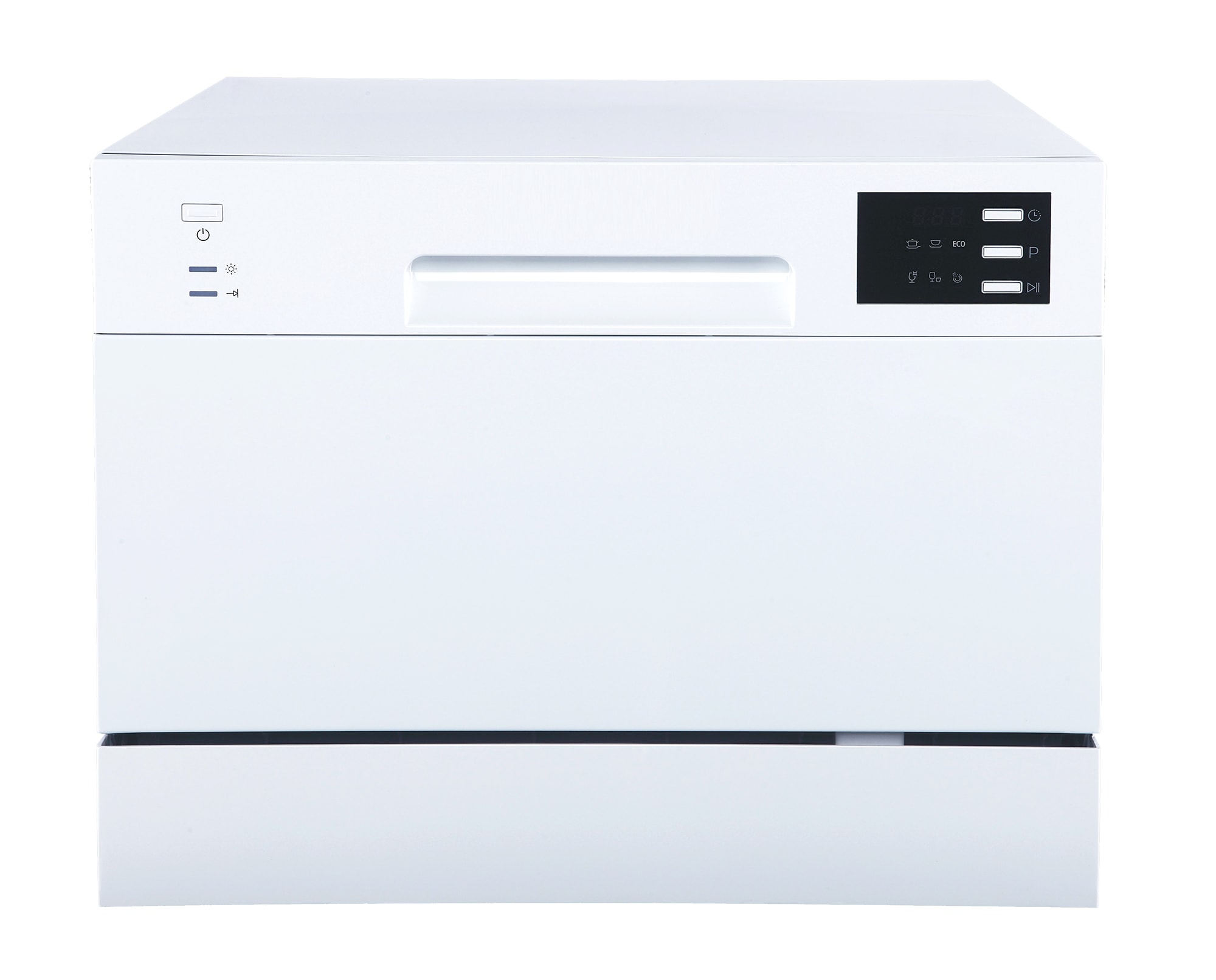 Lavavajillas portátil de encimera de 21.65 pulgadas (blanco) certificado por ENERGY STAR, nivel de sonido estándar de 55 decibeles SD-2225DWB