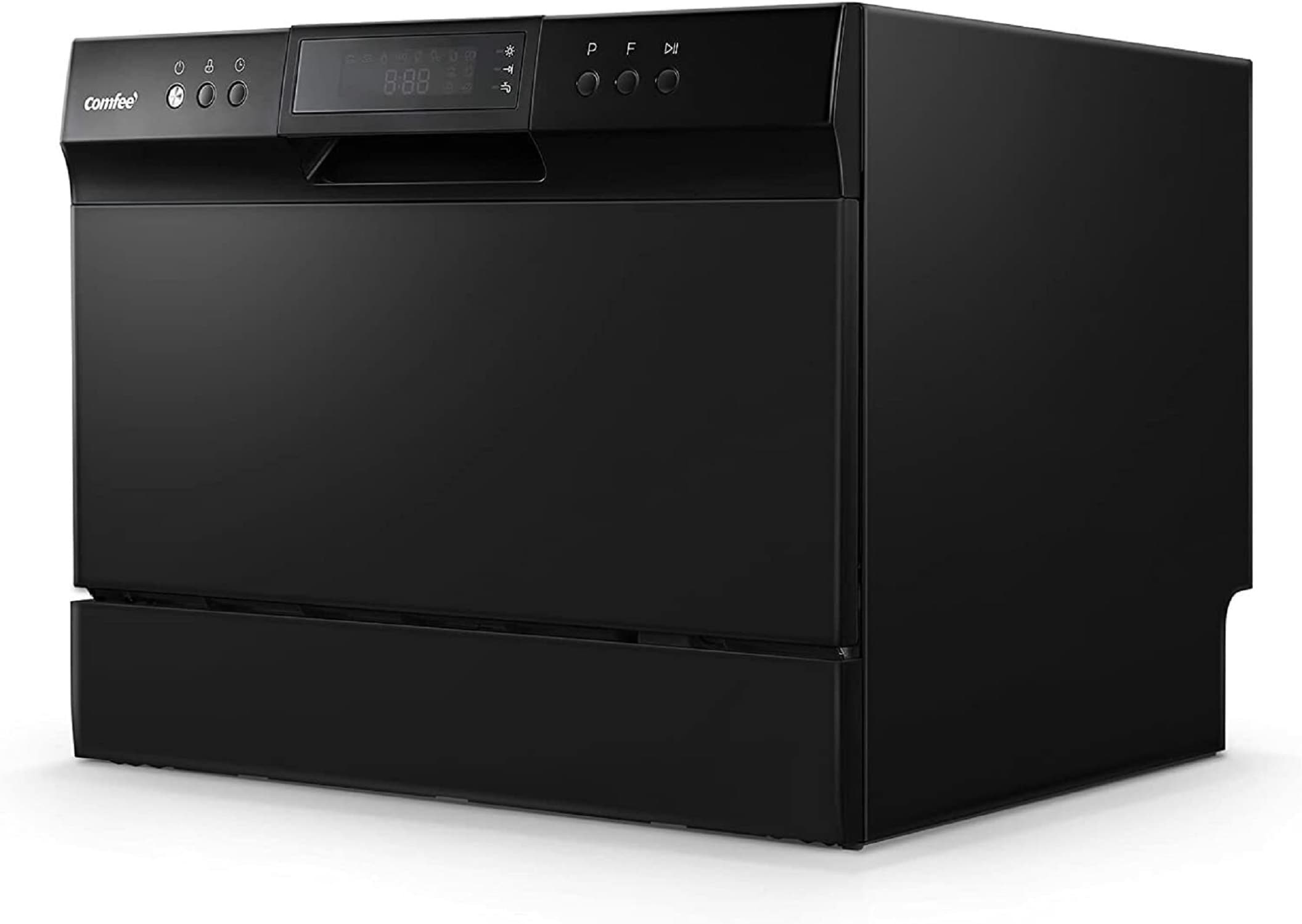 Lavavajillas portátil de encimera Comfee de 21.6 pulgadas (Negro) Certificado ENERGY STAR, Nivel de sonido muy tranquilo de 49 decibeles CDC22P1BBB