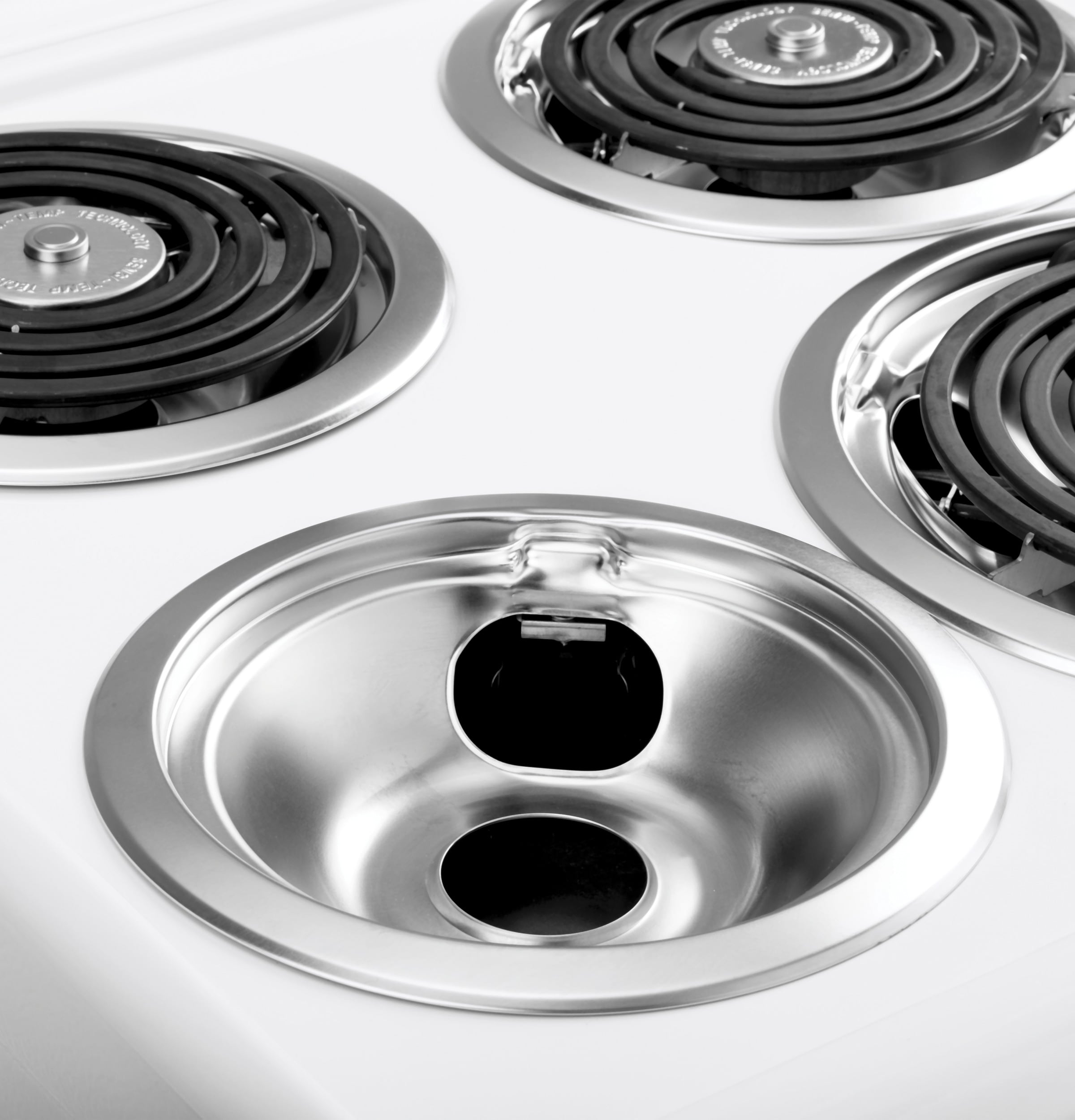 Estufa eléctrica independiente con 4 quemadores y horno de 2.3 pies cúbicos Hotpoint de 20 pulgadas (Blanca) RAS200DMWW
