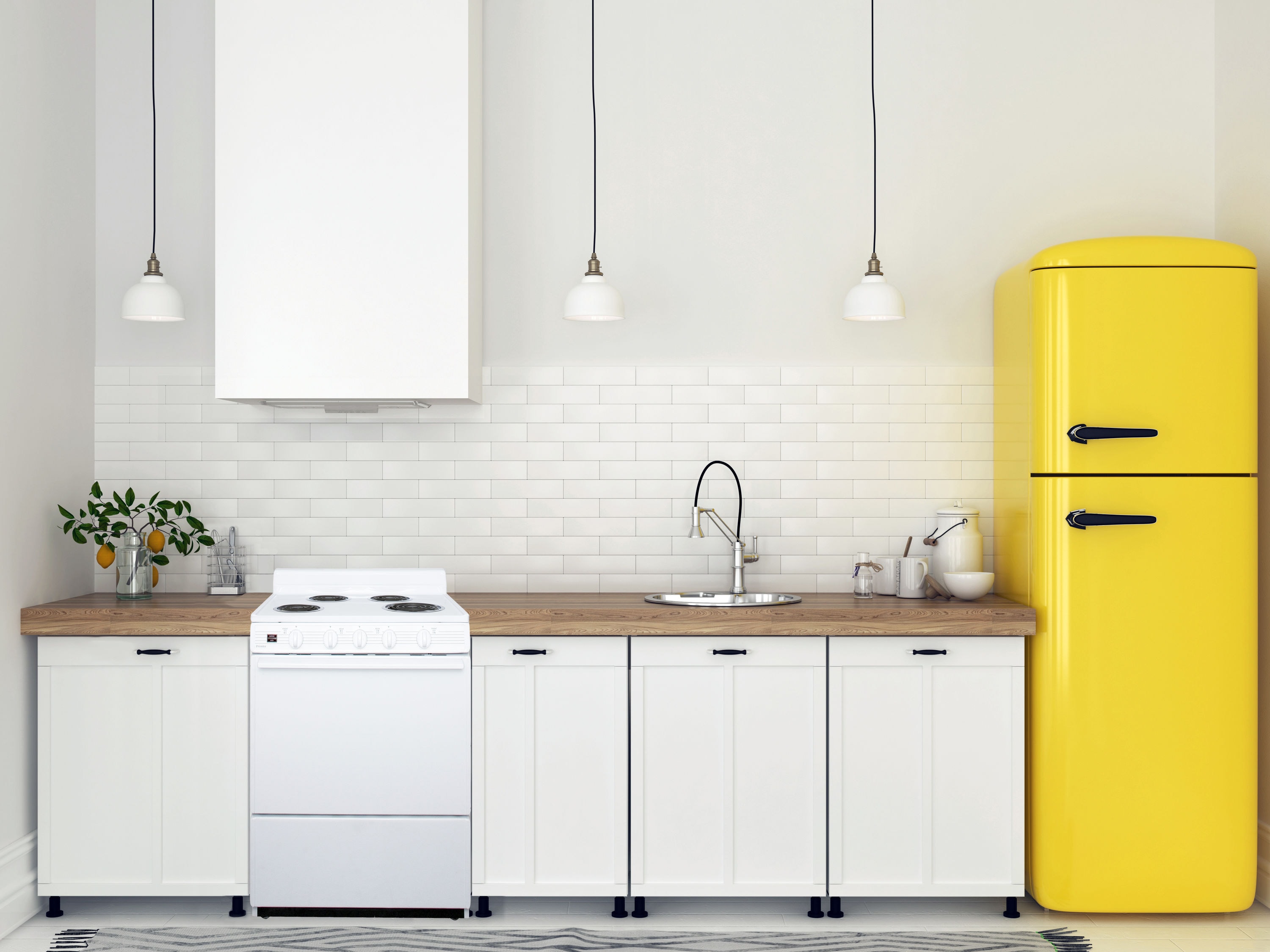 Estufa eléctrica independiente de 30 pulgadas con 4 quemadores y 3.9 pies cúbicos en color blanco.
