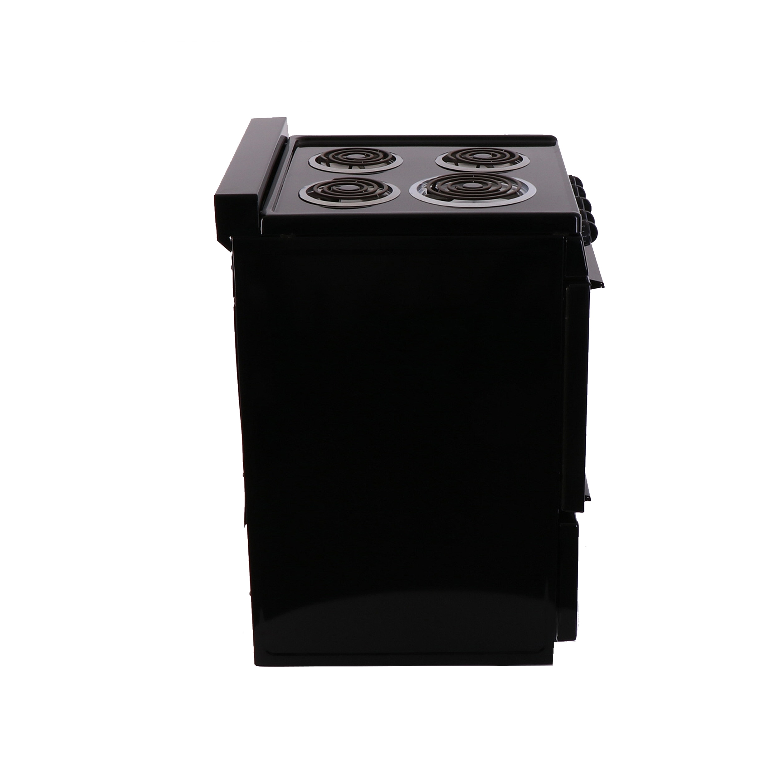 Estufa eléctrica independiente con 4 quemadores de 24 pulgadas y 2.9 pies cúbicos, color negro