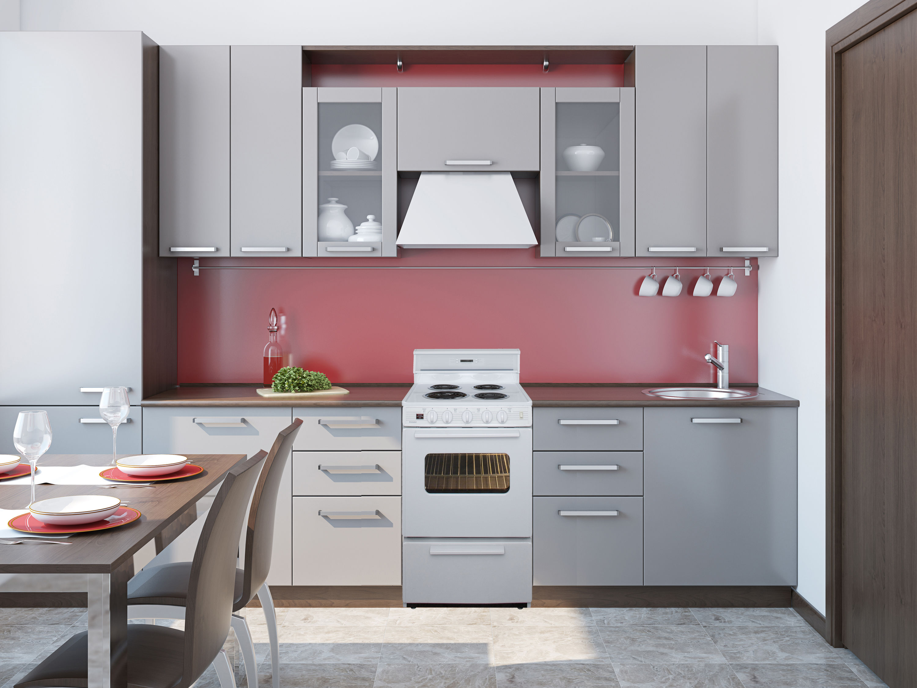 Estufa eléctrica independiente de 24 pulgadas con 4 quemadores y 2.9 pies cúbicos de capacidad en color blanco.