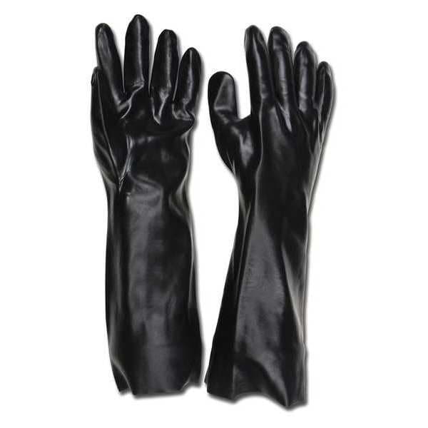 Guantes resistentes a químicos MCR Safety de 18", PVC, L, paquete de 12 - 6218