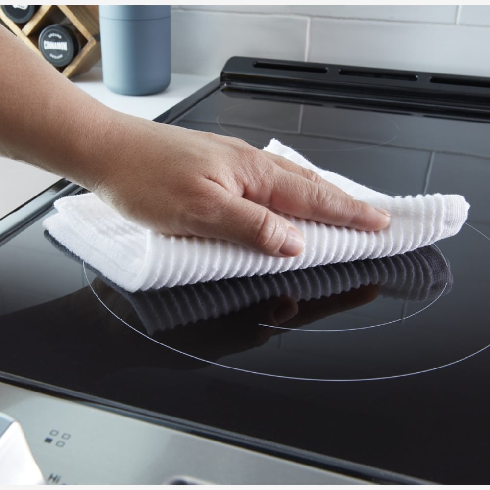 Estufa Eléctrica de Empotre 30 pulgadas con Cubierta de Vidrio y 4 Quemadores - Acero Inoxidable Resistente a las Huellas - Whirlpool WEE515S0LZ
