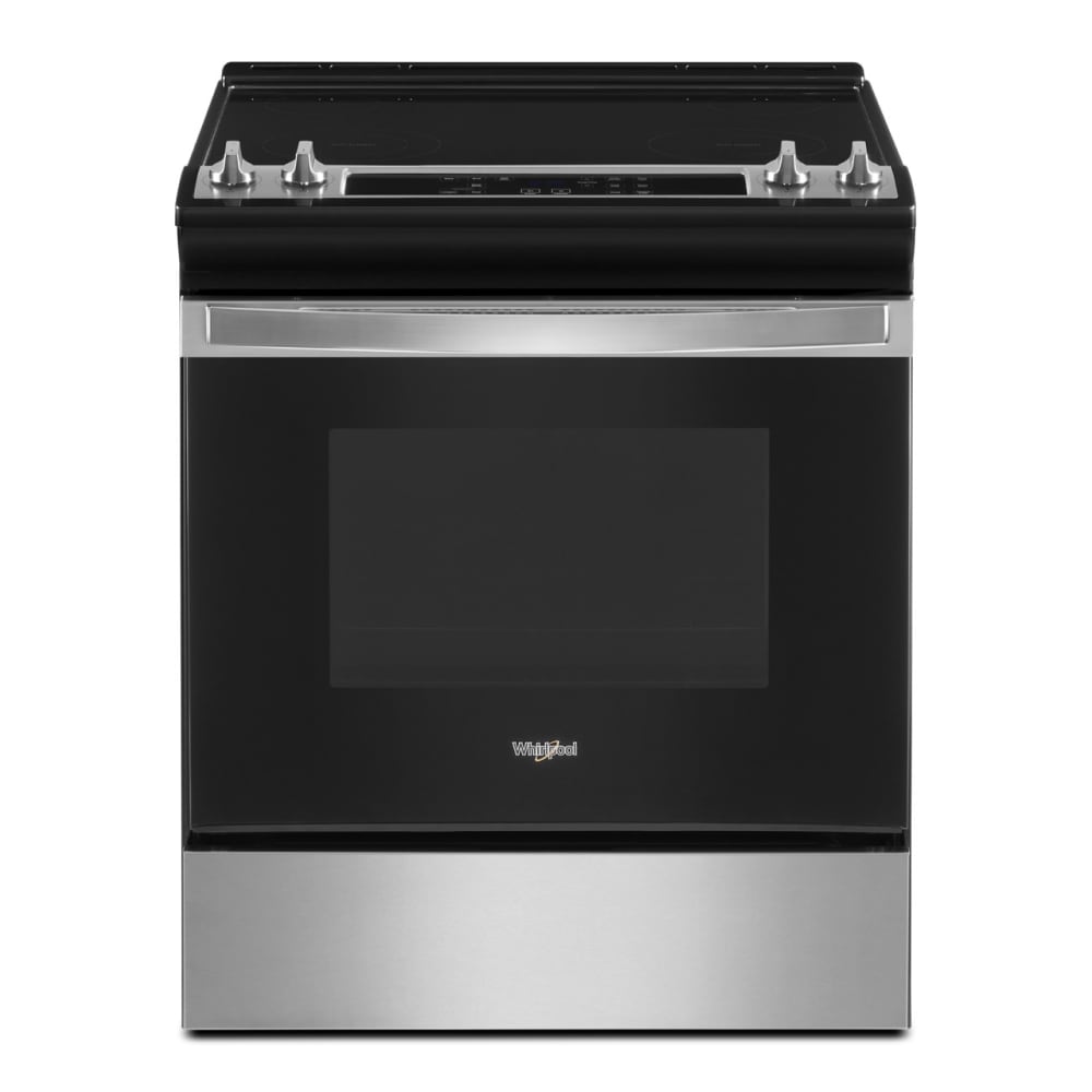 Estufa Eléctrica de Empotre 30 pulgadas con Cubierta de Vidrio y 4 Quemadores - Acero Inoxidable Resistente a las Huellas - Whirlpool WEE515S0LZ