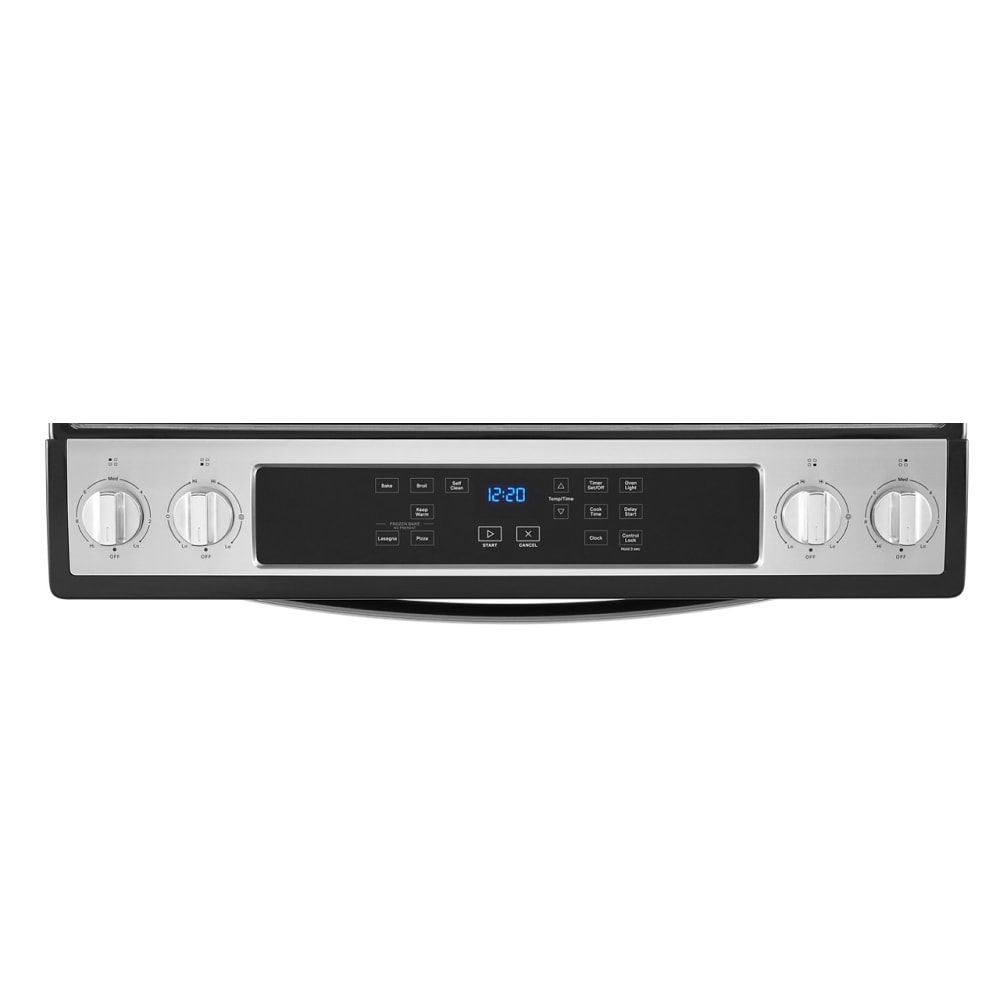 Estufa Eléctrica de Empotre 30 pulgadas con Cubierta de Vidrio y 4 Quemadores - Acero Inoxidable Resistente a las Huellas - Whirlpool WEE515S0LZ
