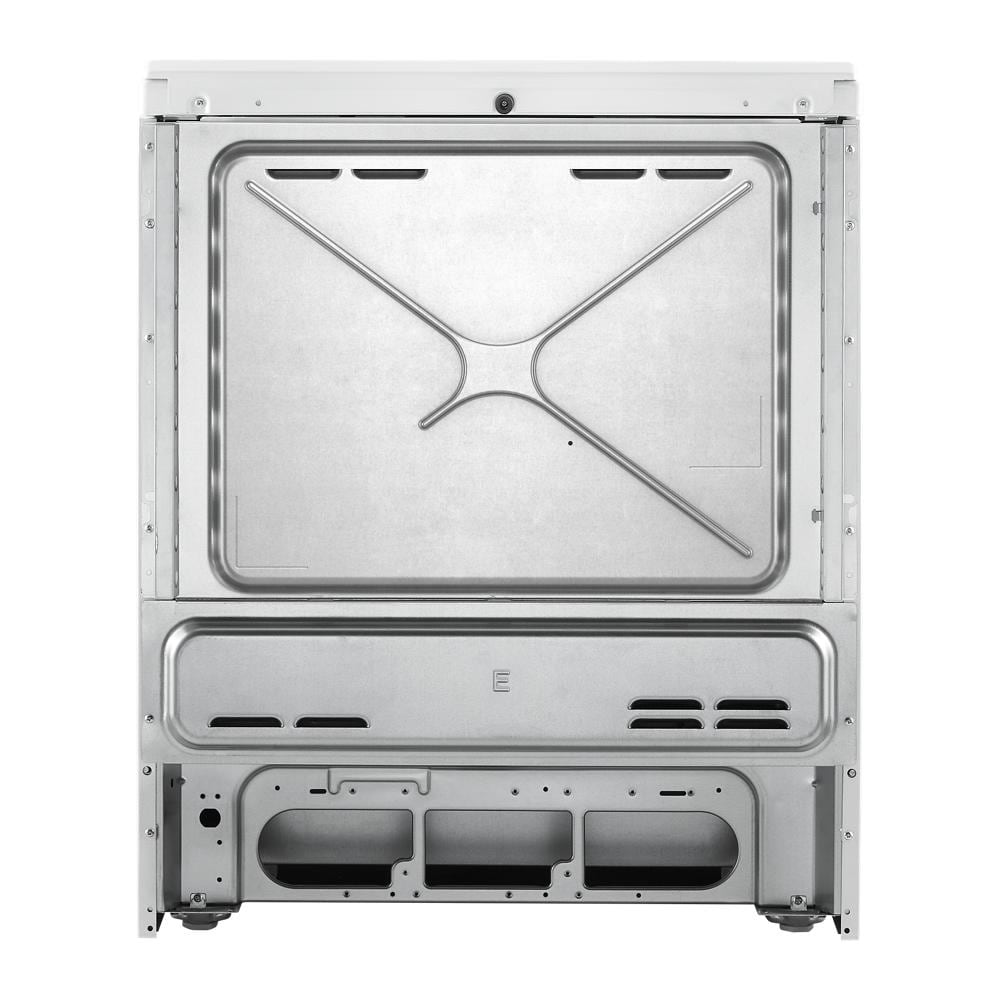 Estufa eléctrica deslizable de 30 pulgadas con 4 quemadores y 4.8 pies cúbicos en color blanco - Whirlpool (WEC310S0LW)