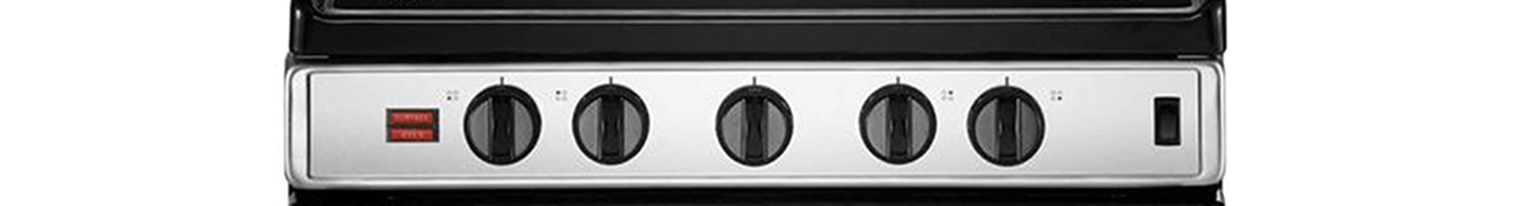 Estufa eléctrica independiente con 4 quemadores y cubierta de vidrio de 24 pulgadas de Whirlpool (Acero inoxidable) - Capac. 2.96 pies cúbicos