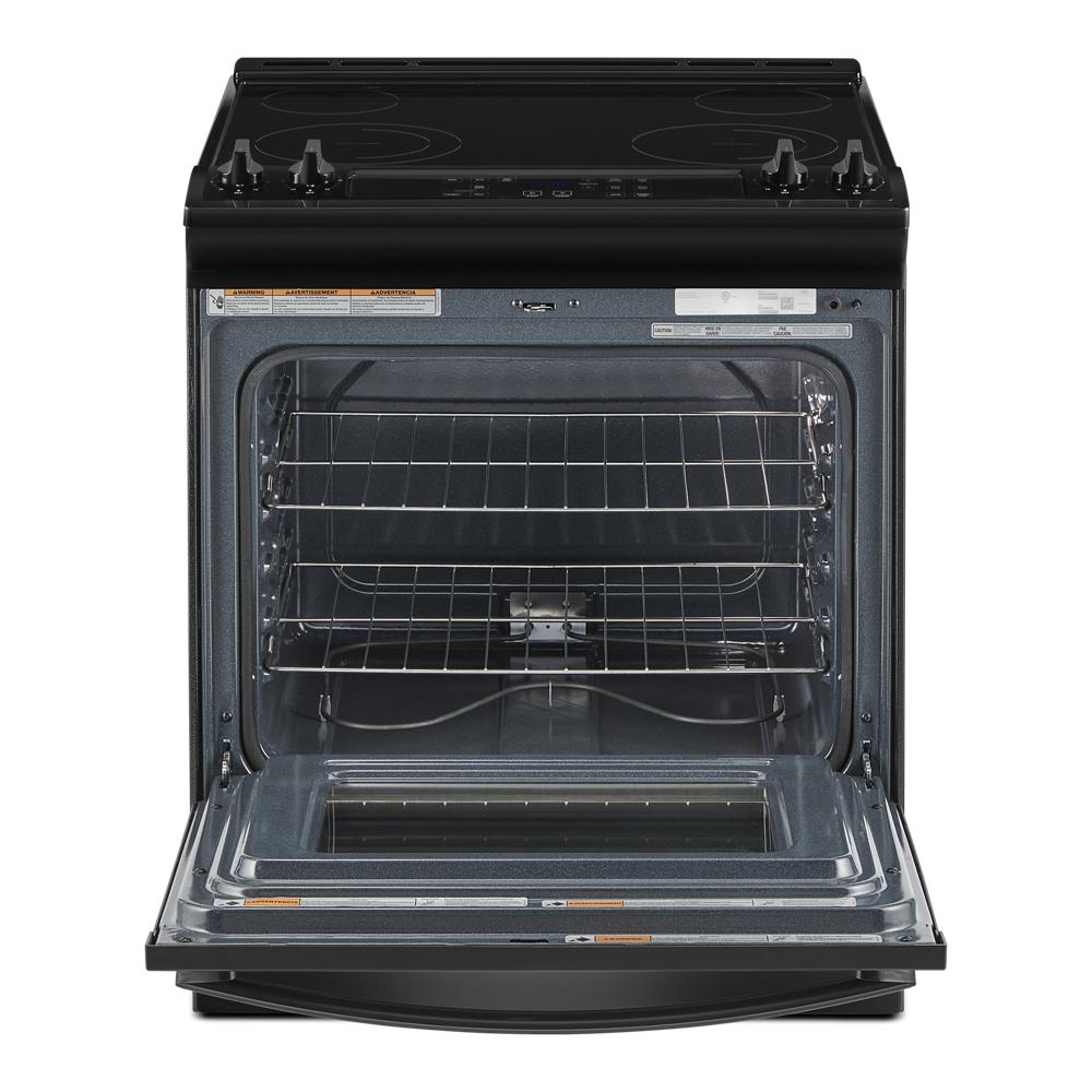 Estufa Eléctrica de Empotre con Cubierta de Vidrio de 30 pulgadas y 4 quemadores - 4.8 pies cúbicos (Negra)