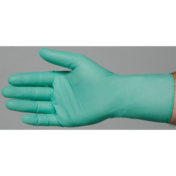 Guantes desechables Ansell, neopreno, sin polvo, color verde, M, paquete de 100 - 25-201.