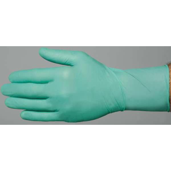Guantes desechables Ansell, neopreno, sin polvo, color verde, M, paquete de 100 - 25-201.