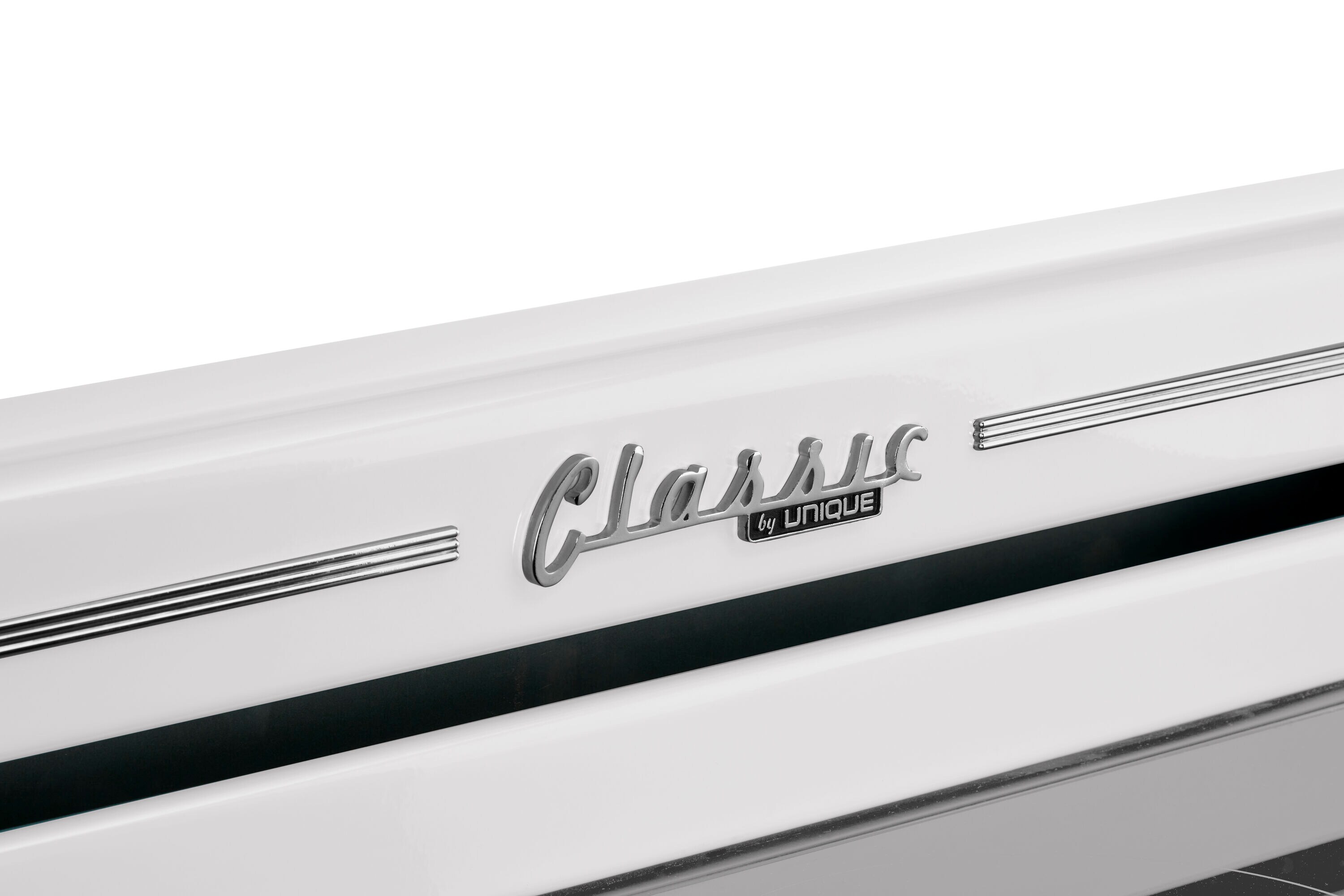 Estufa Eléctrica Independiente de Gama Retro Clásico ÚNICO con Cubierta de Cristal de 30 pulgadas, 5 quemadores y Horno de Convección de 3.9 pies cúbicos con Revestimiento WipeClean (Blanco Malvavisco) UGP-30CR EC W
