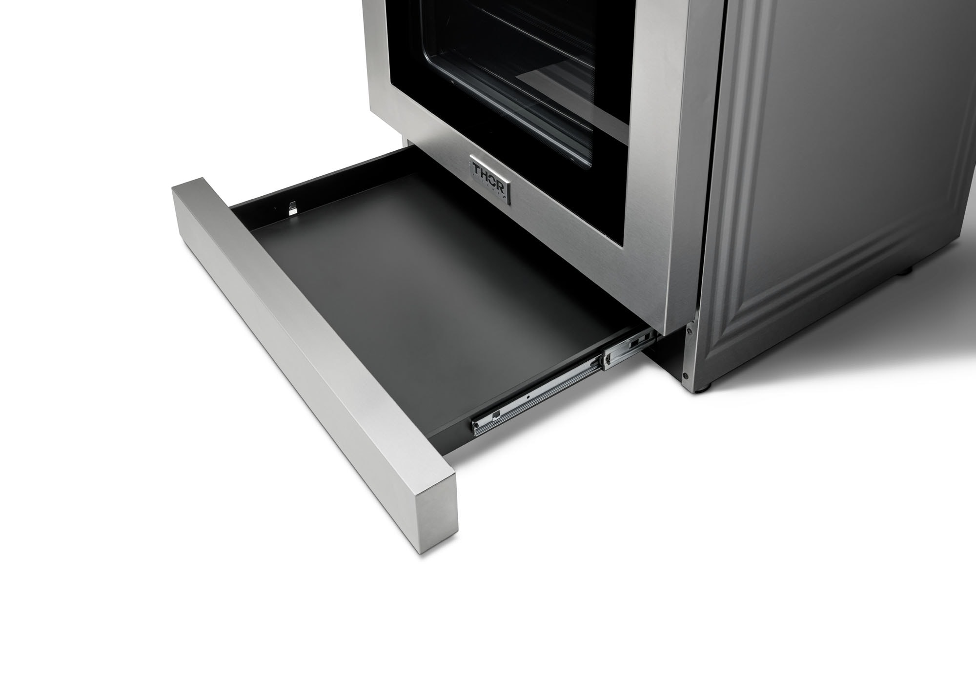 Estufa eléctrica independiente con horno de convección y freidora de aire de 6 pies cúbicos y 5 quemadores, top de cristal de 36 pulgadas de Thor Kitchen