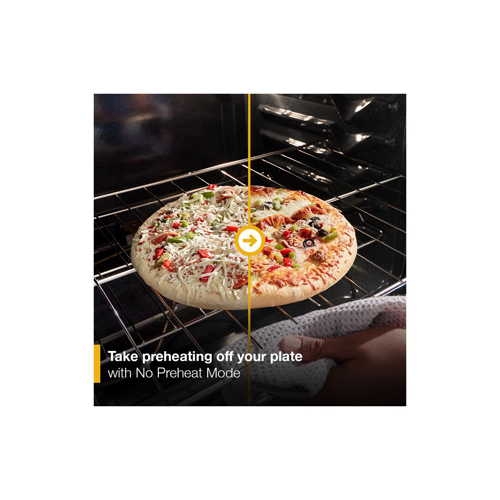 Estufa eléctrica independiente con cubierta de cristal de 30 pulgadas, 5 quemadores y horno de 5.3 pies cúbicos (Blanca) de Whirlpool.