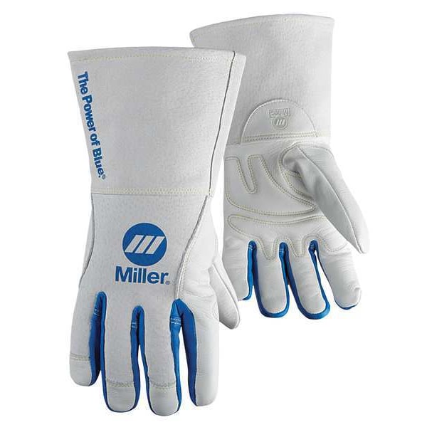 Guantes de soldadura MIG Miller Electric, palma de cuero de vaca, L, PR - 263333