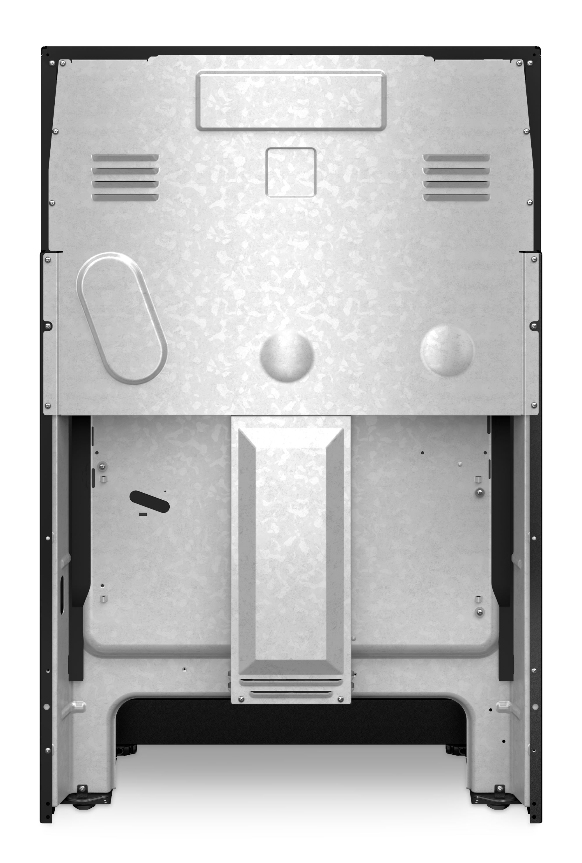 Estufa eléctrica independiente con 5 quemadores de vidrio de 30 pulgadas y 5.3 pies cúbicos de capacidad (negro) WFES3330RB de Whirlpool