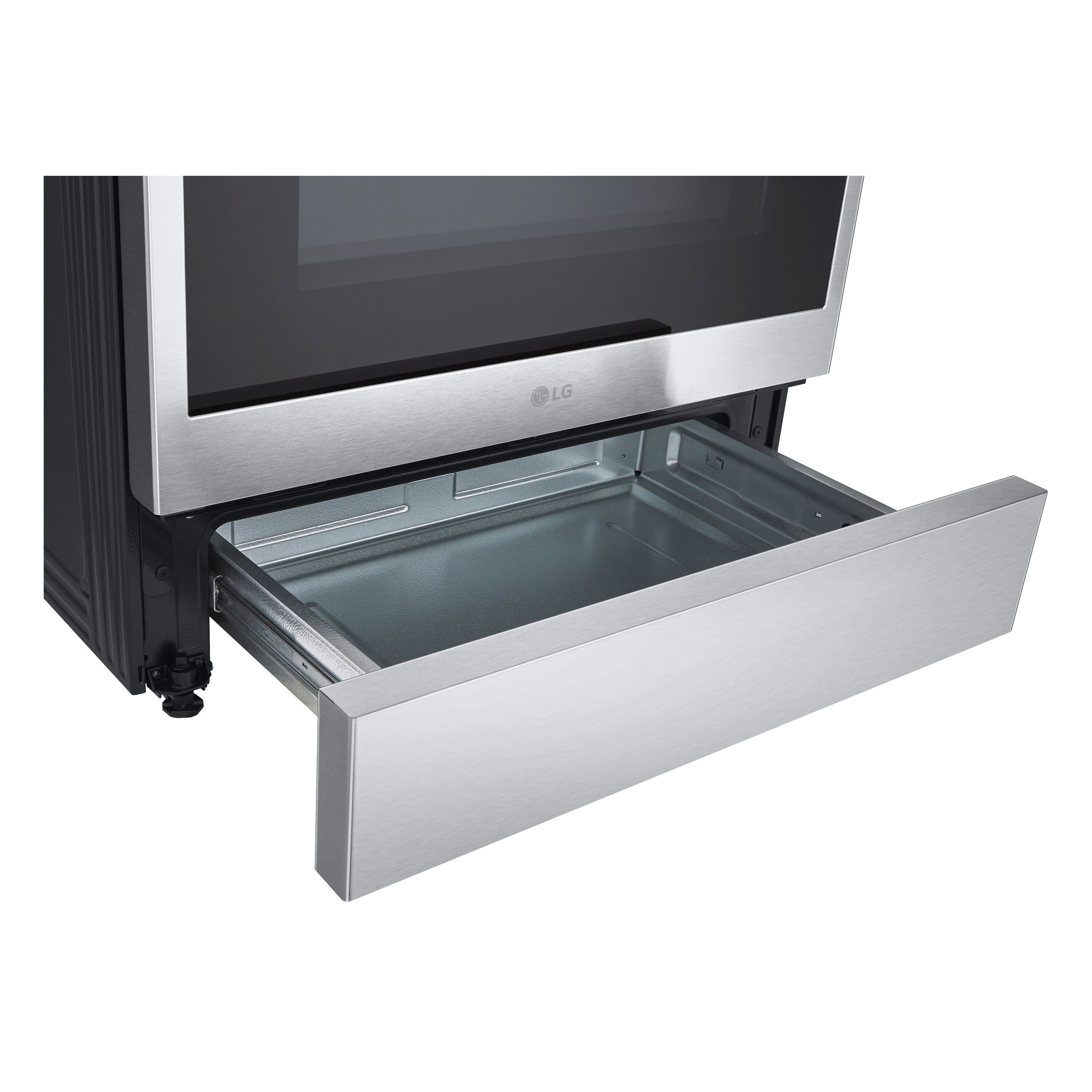 Estufa de inducción de 4 quemadores con horno de convección y freidora de aire LG de 30 pulgadas, 6.3 pies cúbicos (Acero Inoxidable de Resistencia a las Manchas)