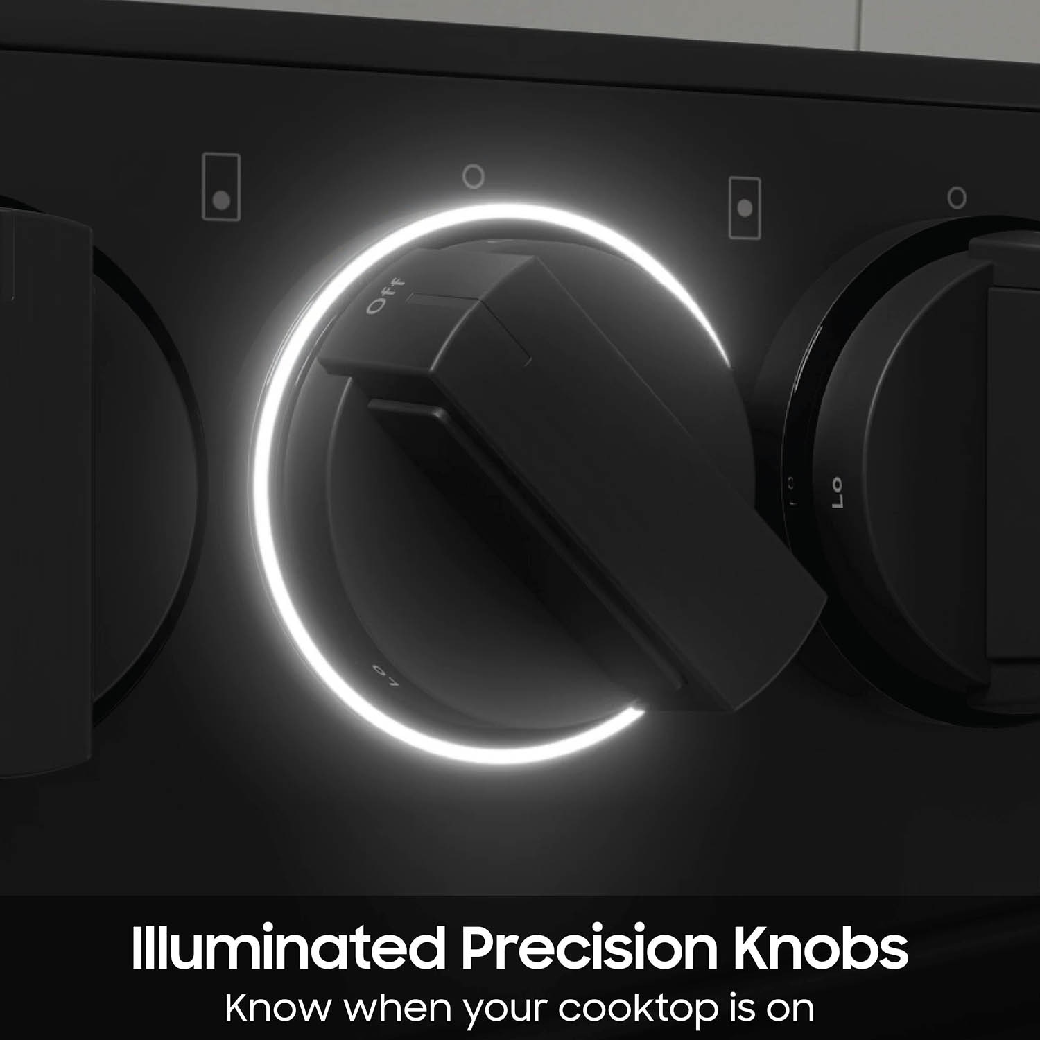 Estufa eléctrica deslizable con horno de convección de aire frito de 6.3 pies cúbicos, 5 quemadores y cubierta de vidrio de 30 pulgadas de la línea Samsung Bespoke ( acero inoxidable ) NSE6DG8700SR