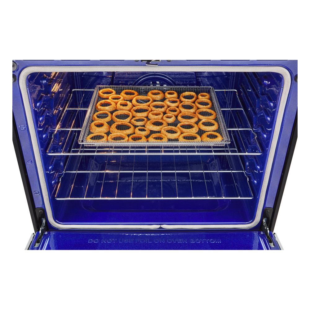 LG InstaView con Air Fry, Estufa Eléctrica de Empotrar con Superficie de Vidrio de 30 pulgadas, 5 quemadores, Horno de Convección de 6.3 pies cúbicos (Acero Inoxidable a Prueba de Impresiones) LSEL6335FE