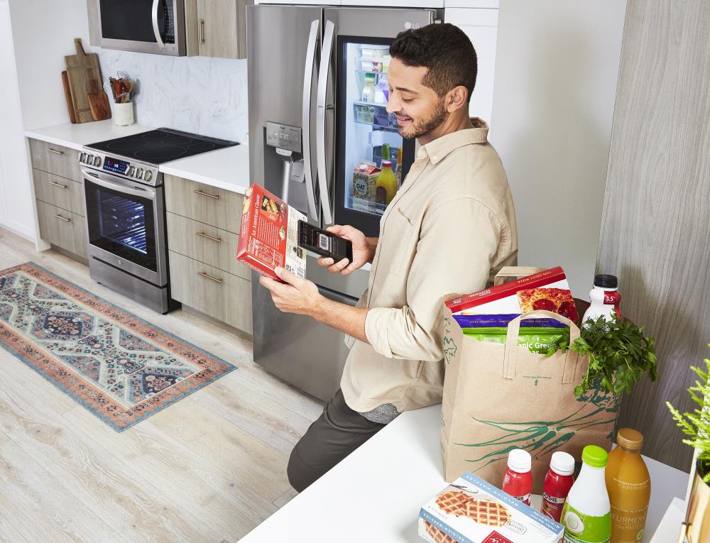 LG InstaView con Air Fry, Estufa Eléctrica de Empotrar con Superficie de Vidrio de 30 pulgadas, 5 quemadores, Horno de Convección de 6.3 pies cúbicos (Acero Inoxidable a Prueba de Impresiones) LSEL6335FE