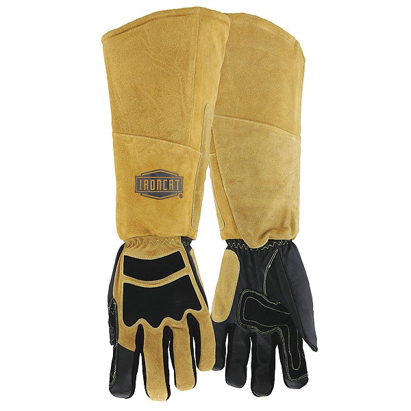 Guantes de soldadura Ironcat Stick, palma de piel de cabra, XL, PR - 9070/XL
