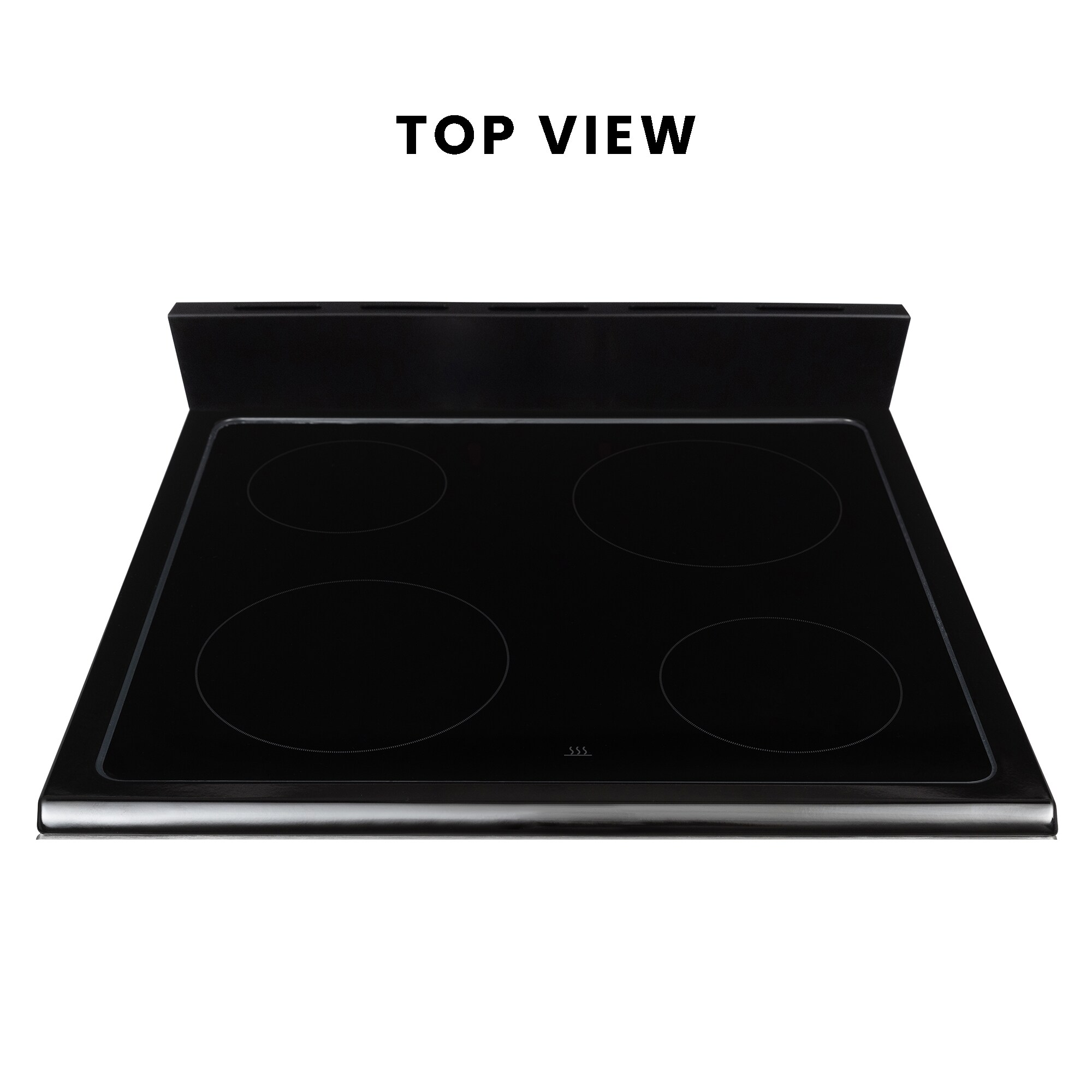 Horno de Convección + Freidora de Aire de Equator Advanced Appliances de 24 pulgadas con tapa de vidrio, 4 quemadores, horno de convección de freír de aire de 2.4 pies cúbicos, cocina eléctrica independiente con recubrimiento WipeClean (Acero inoxidable) ECR 244 S
