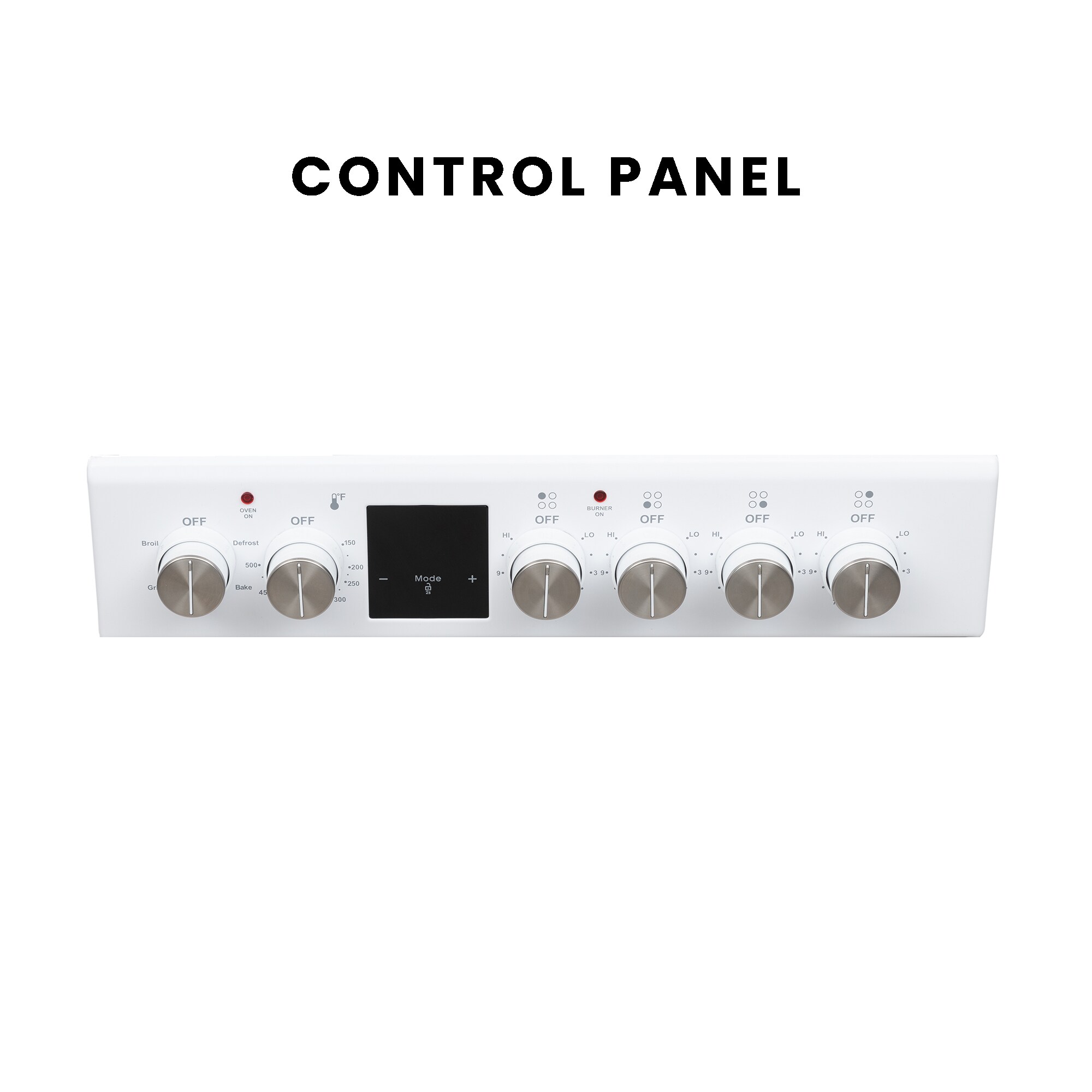 Horno de convección y freidora de aire Equator Advanced Appliances de 20 pulgadas con 4 quemadores de vidrio, horno de convección y freidora de aire de 1.9 pies cúbicos, estufa de electrica independiente con recubrimiento WipeClean (Blanco) ECR 204 BLANCO