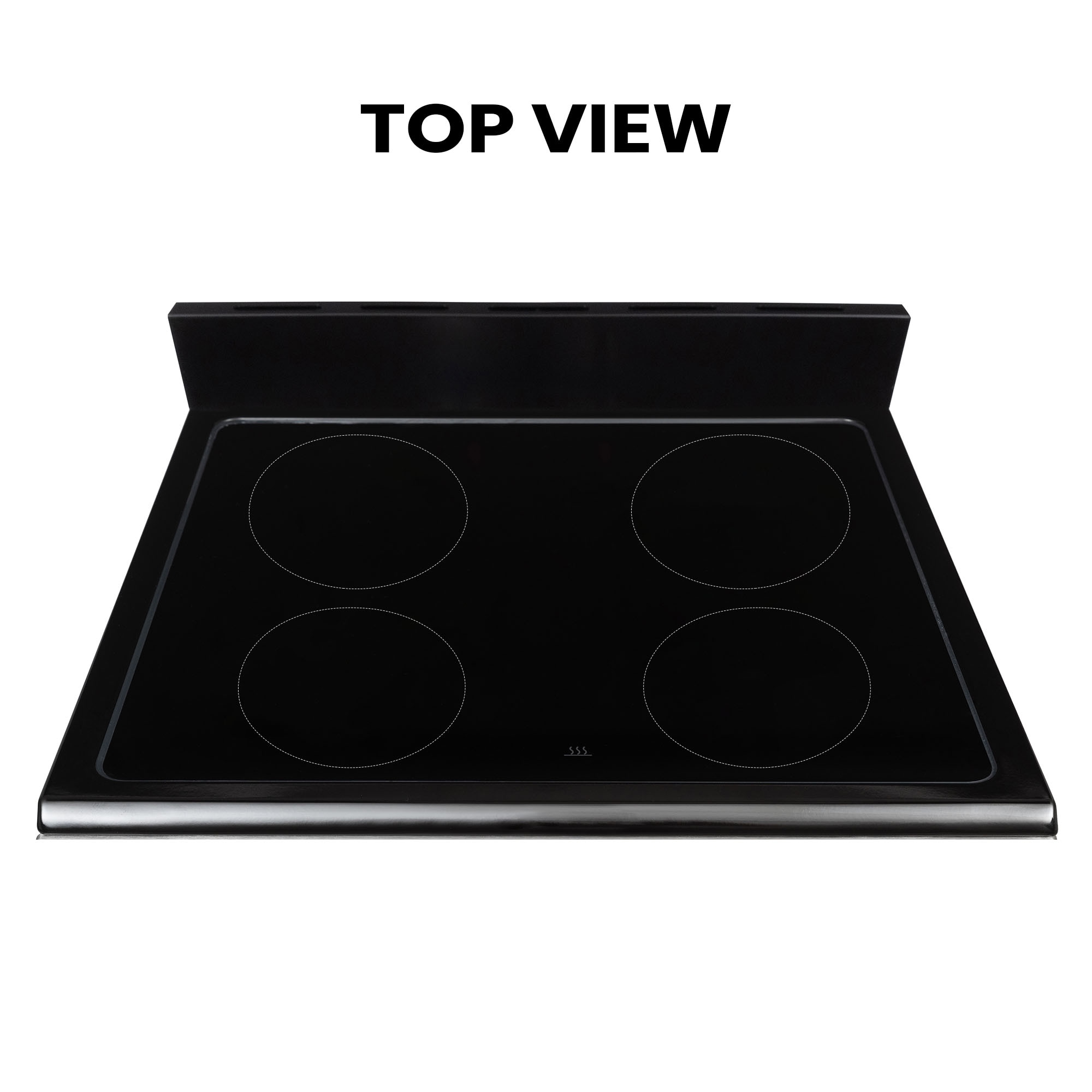 "Estufa de convección y freidora de aire Equator Advanced Appliances de 20 pulgadas con cubierta de vidrio, 4 quemadores, horno de convección y freidora de aire de 1.9 pies cúbicos, estufa eléctrica independiente con recubrimiento WipeClean (Acero Inoxidable) ECR 204 ACERO INOXIDABLE"