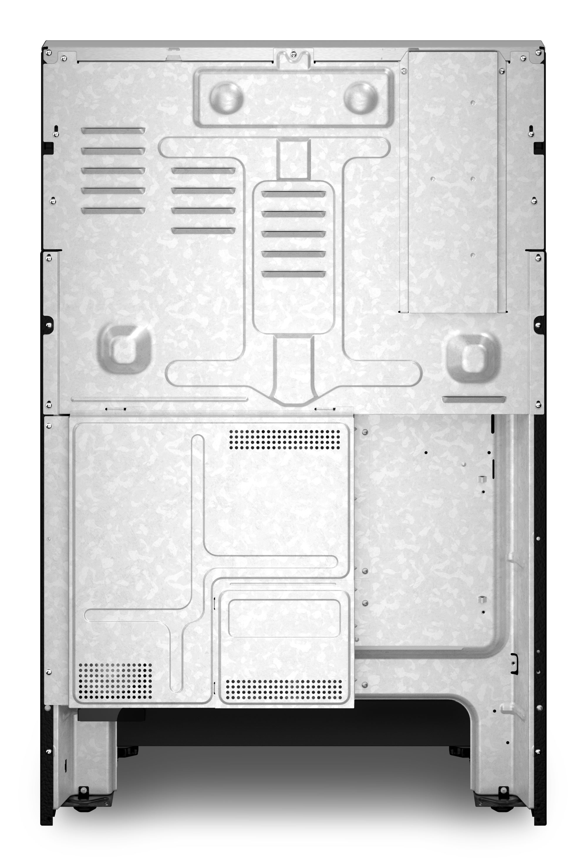 Estufa eléctrica independiente con horno de convección para freír al aire, superficie de vidrio de 30 pulgadas con 5 quemadores y 5.3 pies cúbicos de capacidad (Acero Inoxidable) de Maytag.