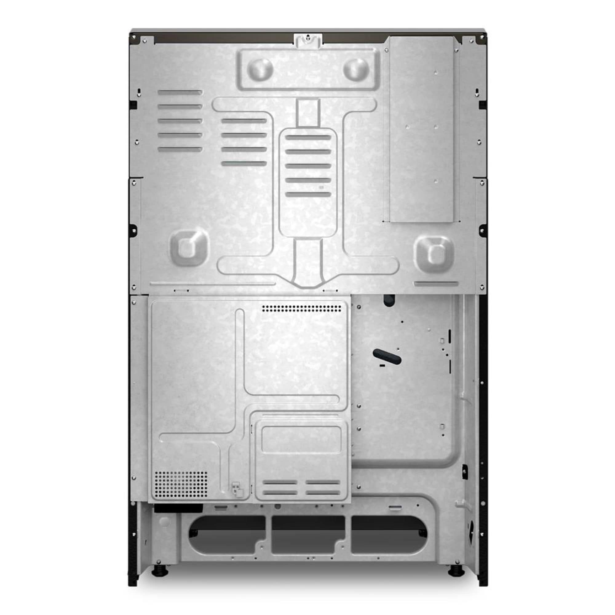 Estufa eléctrica independiente de 5 quemadores y horno de convección de 5.3 pies cúbicos con recubrimiento WipeClean en acero inoxidable negro de 30 pulgadas de alto rendimiento de precalentamiento rápido de Whirlpool.