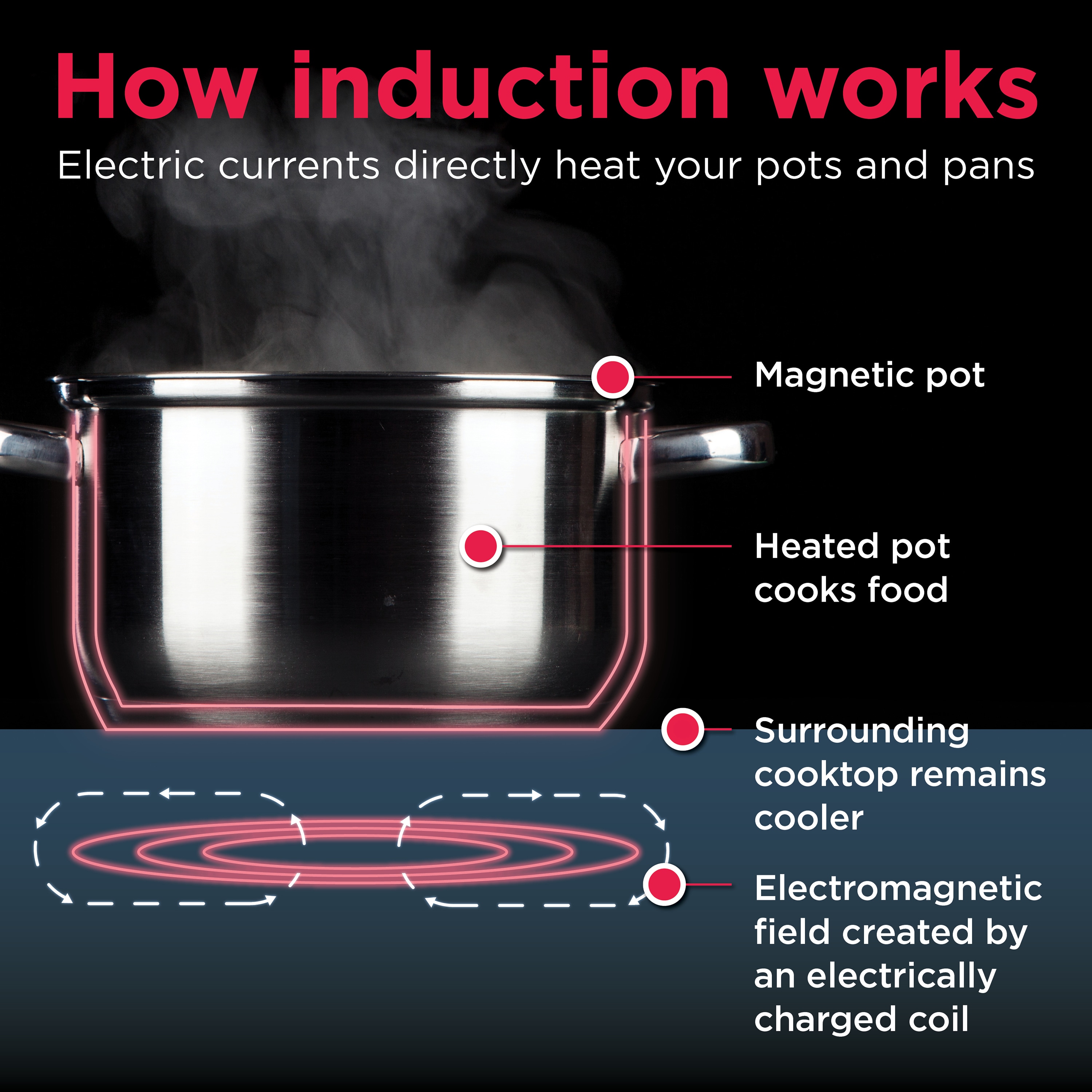 Estufa de Inducción Deslizable Profesional Frigidaire de 30 pulgadas con 5 quemadores, horno de convección de aire frito de 6.2 pies cúbicos (Acero inoxidable resistente a manchas) PCFI3080AF
