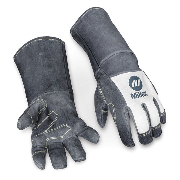 Guantes de soldadura MIG Miller Electric, palma de cerdo, L, par - 279875
