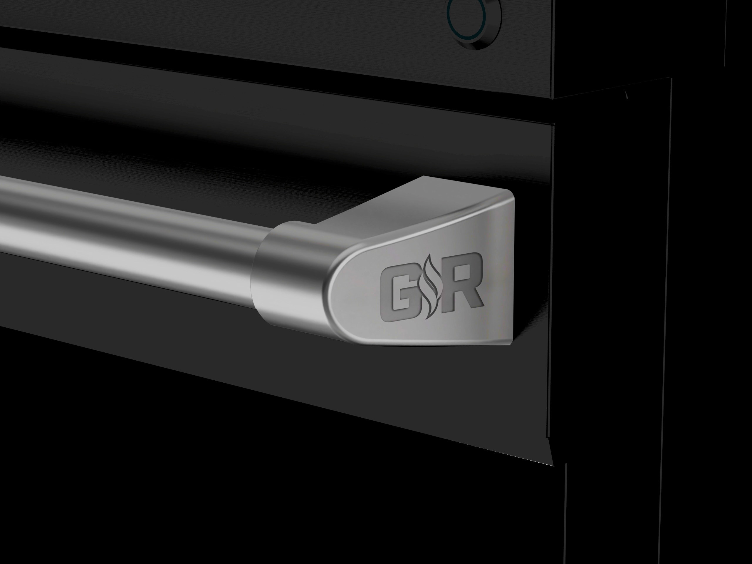 Estufa eléctrica independiente con horno de convección de aire frito, 5 quemadores y superficie de vidrio de 30 pulgadas (negro mate) Thor Kitchen RSE30B-SS