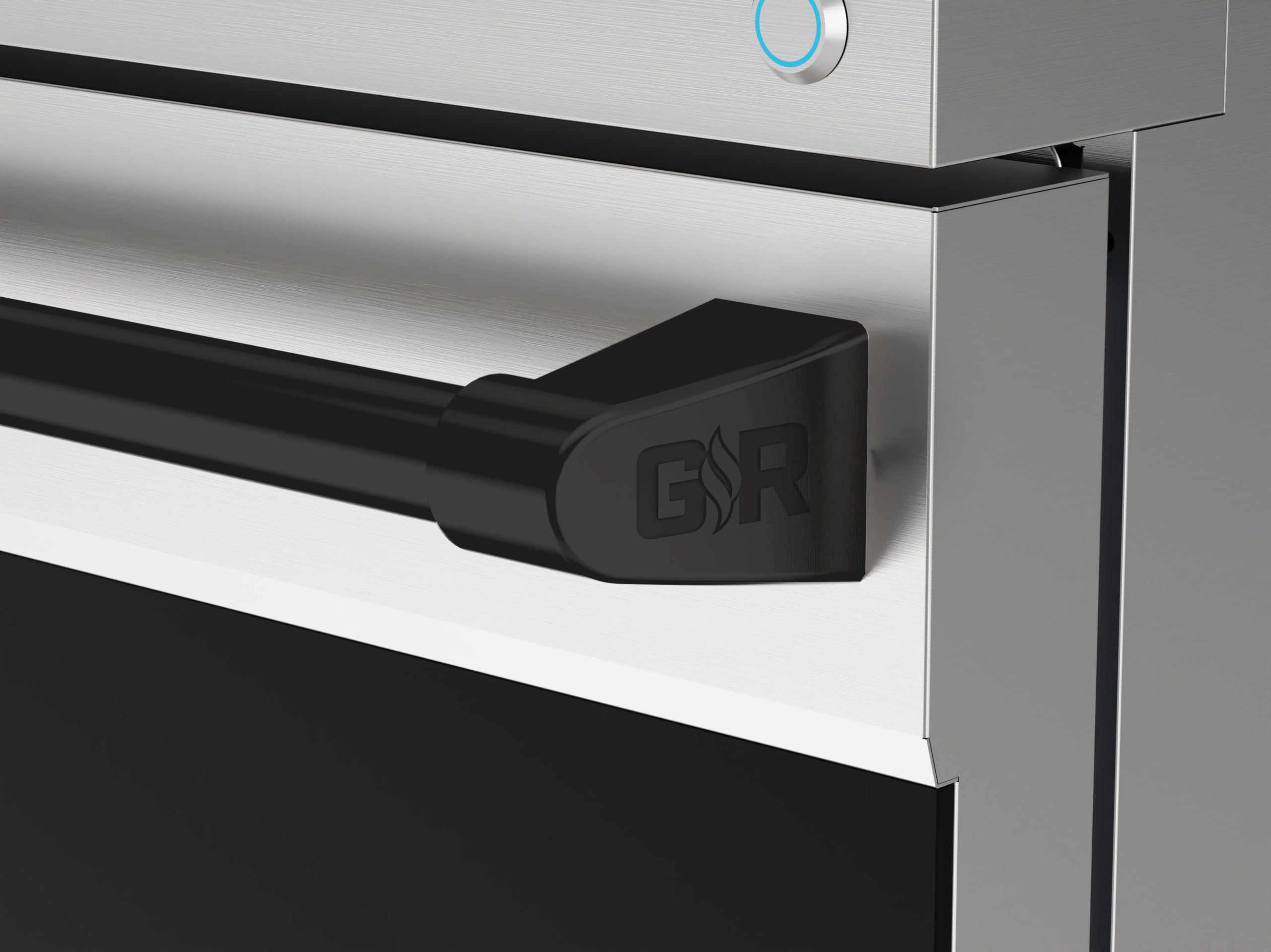 Estufa eléctrica independiente de 36 pulgadas con 5 quemadores de vidrio y horno de convección con freidora de aire de 6 pies cúbicos (acero inoxidable) Thor Kitchen.