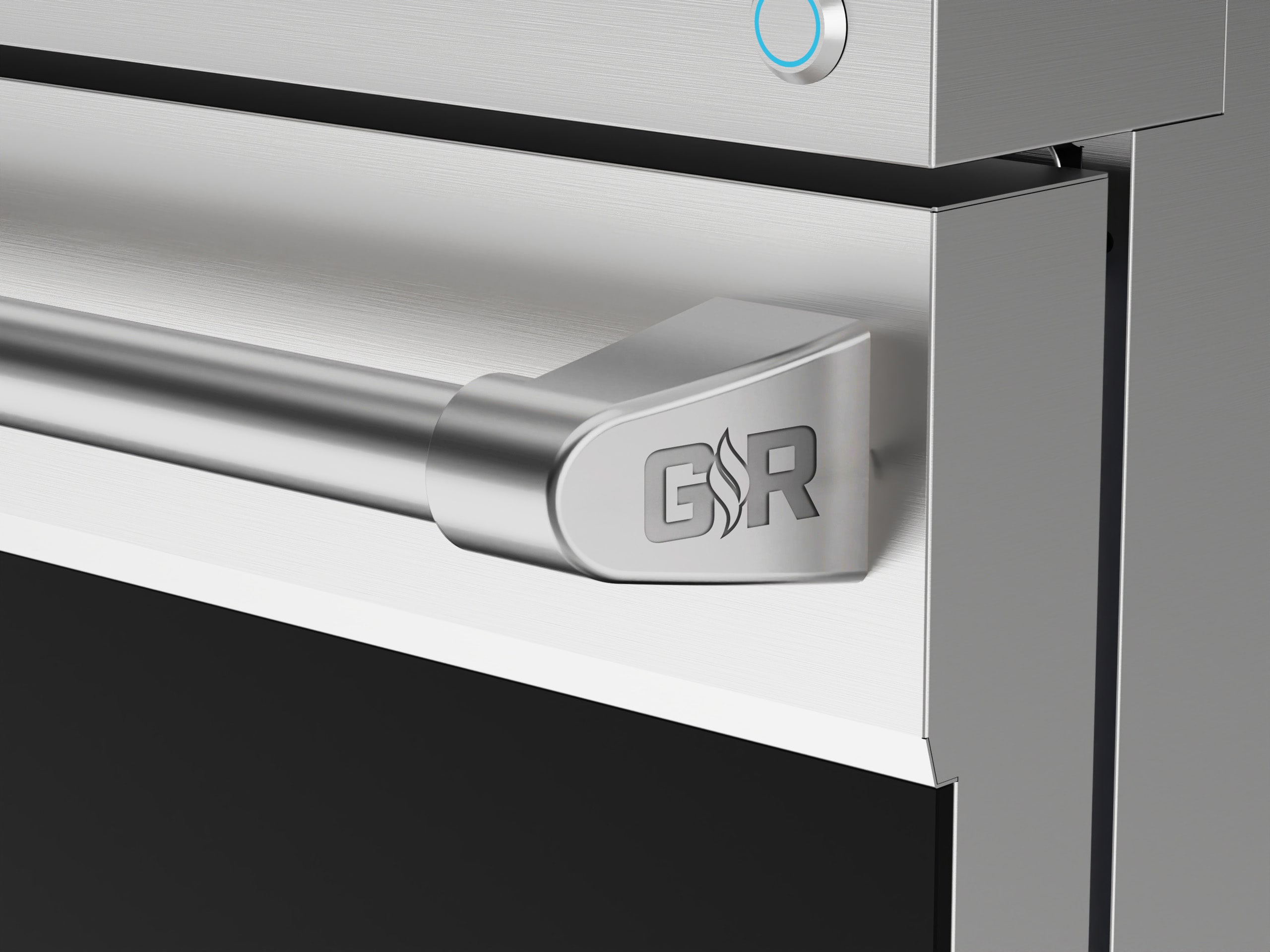 Estufa eléctrica independiente con horno de convección de freír al aire de 6 pies cúbicos, con 5 quemadores y tapa de cristal de 36 pulgadas - Acero inoxidable