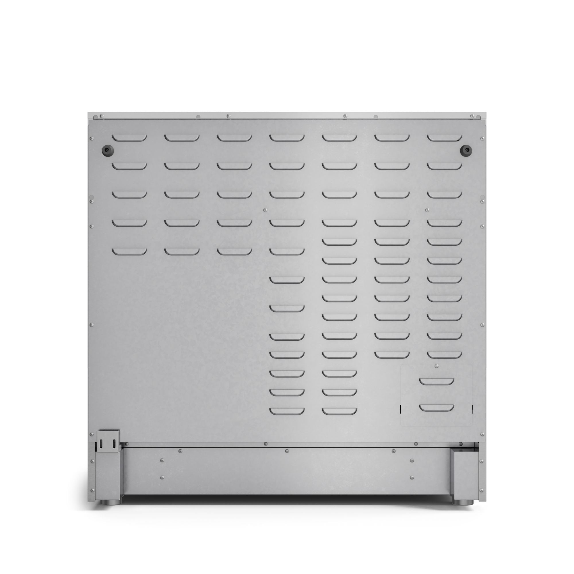 Estufa eléctrica independiente con horno de convección de freír al aire de 6 pies cúbicos, con 5 quemadores y tapa de cristal de 36 pulgadas - Acero inoxidable