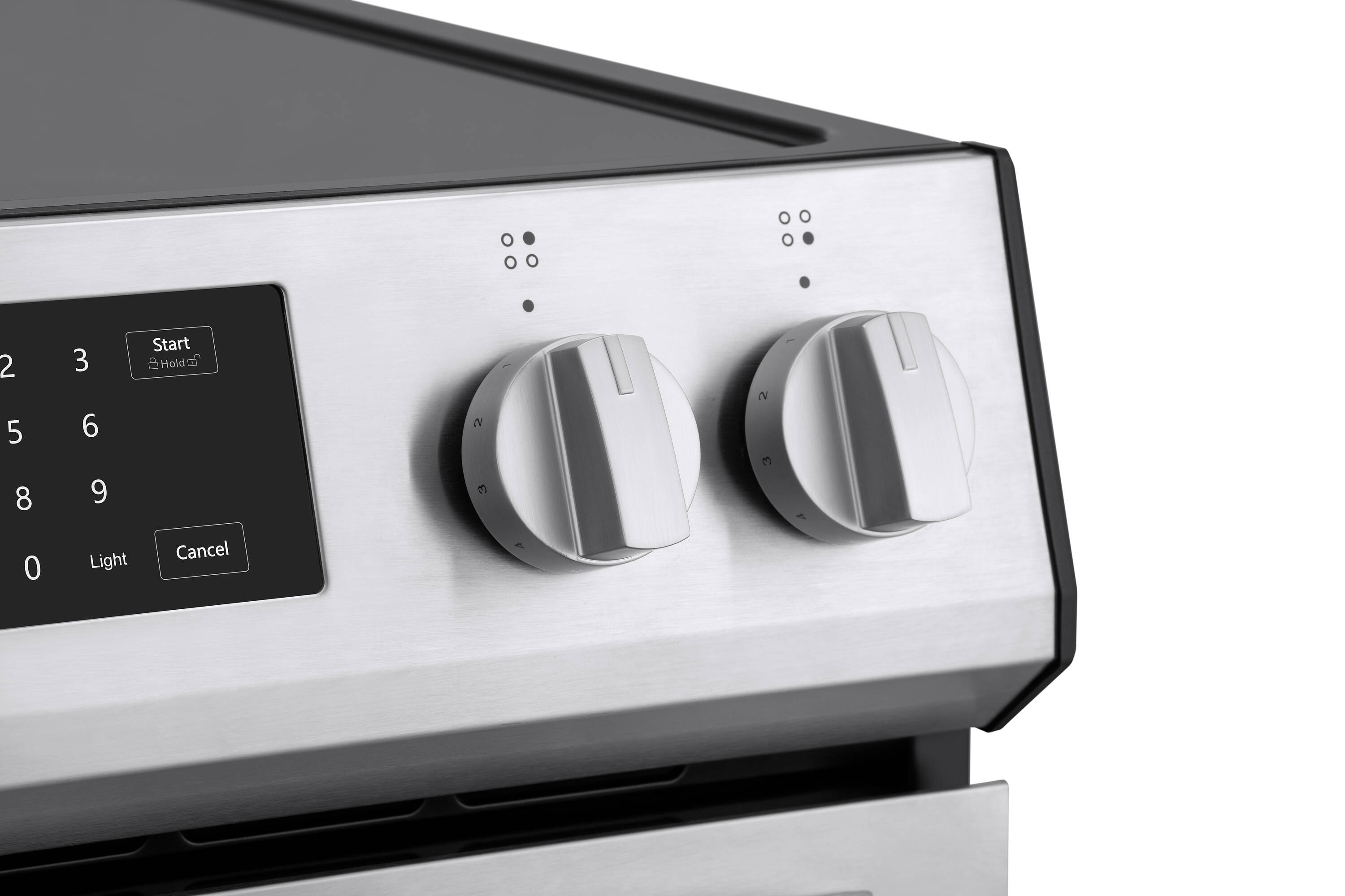 Estufa de Inducción de Pie con Horno de Convección de Aire Freidora - Acero Inoxidable 30 pulgadas con 4 quemadores