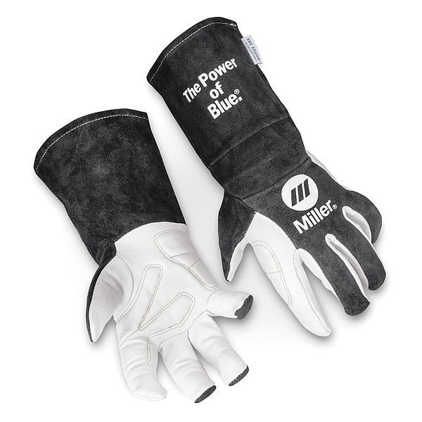 Guantes de soldadura TIG eléctrica Miller Electric, palma de piel de cabra, grande, par - 279898
