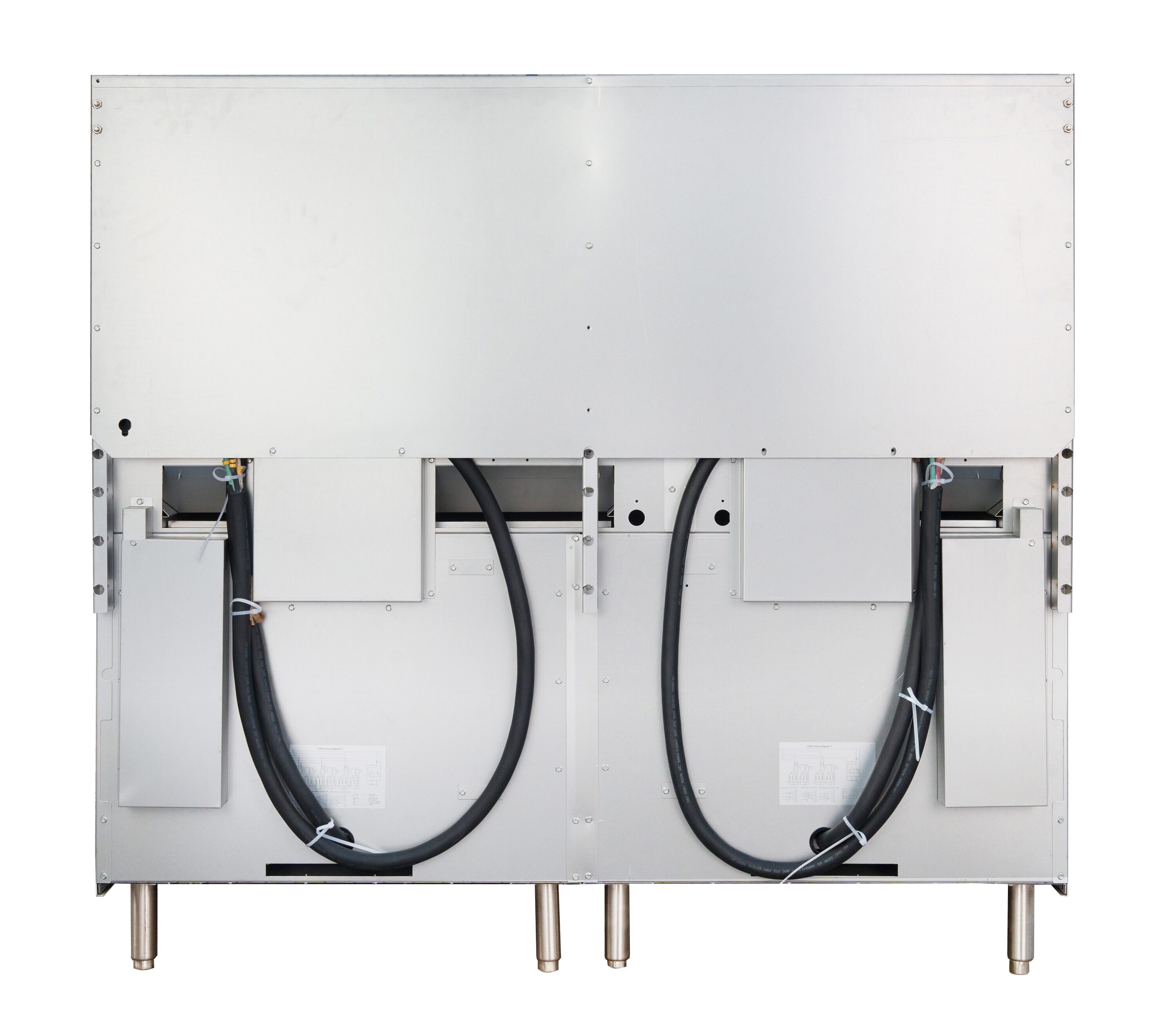 Estufa Eléctrica de Doble Horno de Pie con 10 Quemadores y Superficie de Bobina de 60 pulgadas y 5.55 pies cúbicos (Acero Inoxidable)
