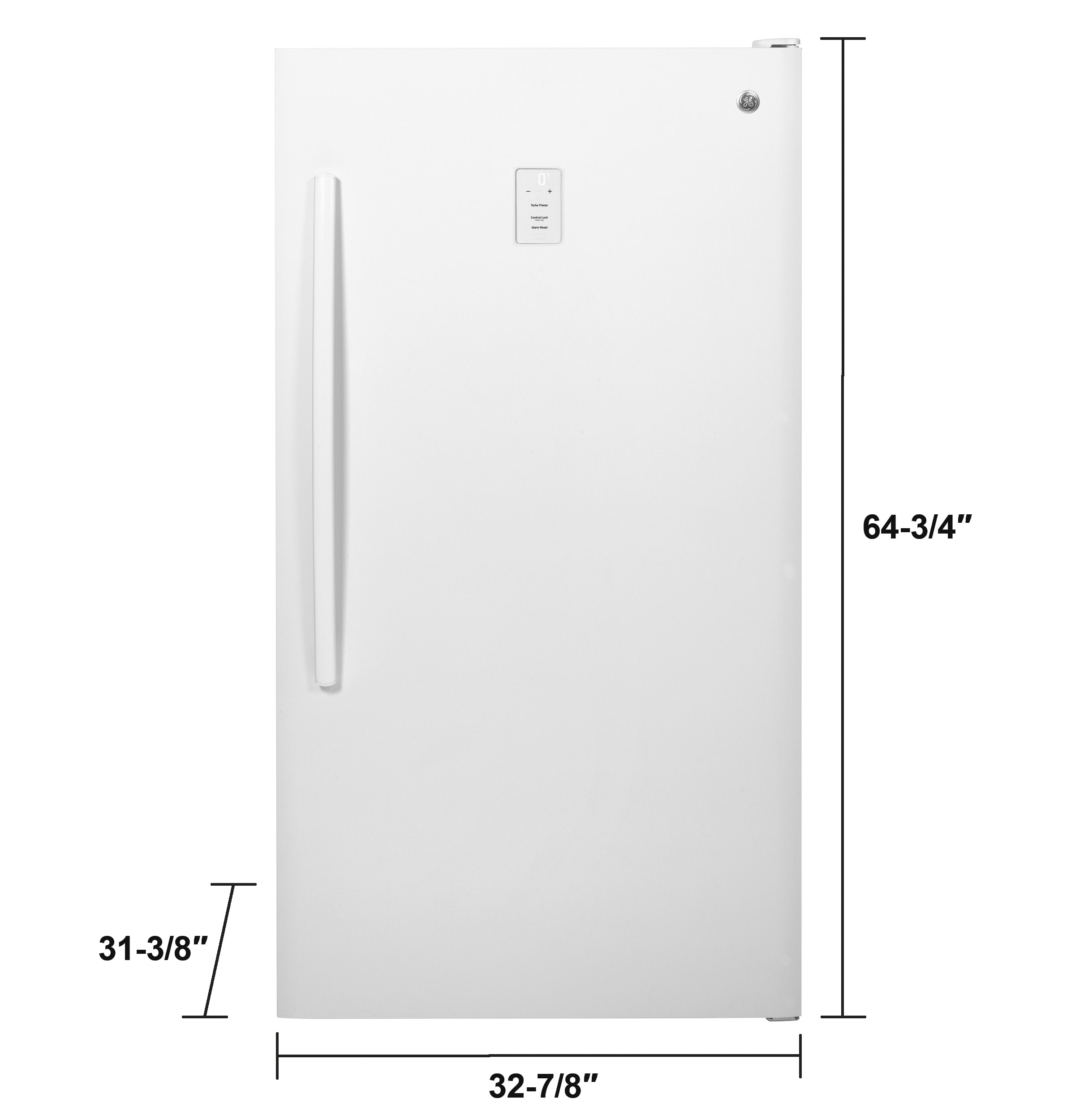 Congelador vertical sin escarcha, listo para garaje, de 17.3 pies cúbicos (Blanco) ENERGY STAR Certificado FUF17DLRWW