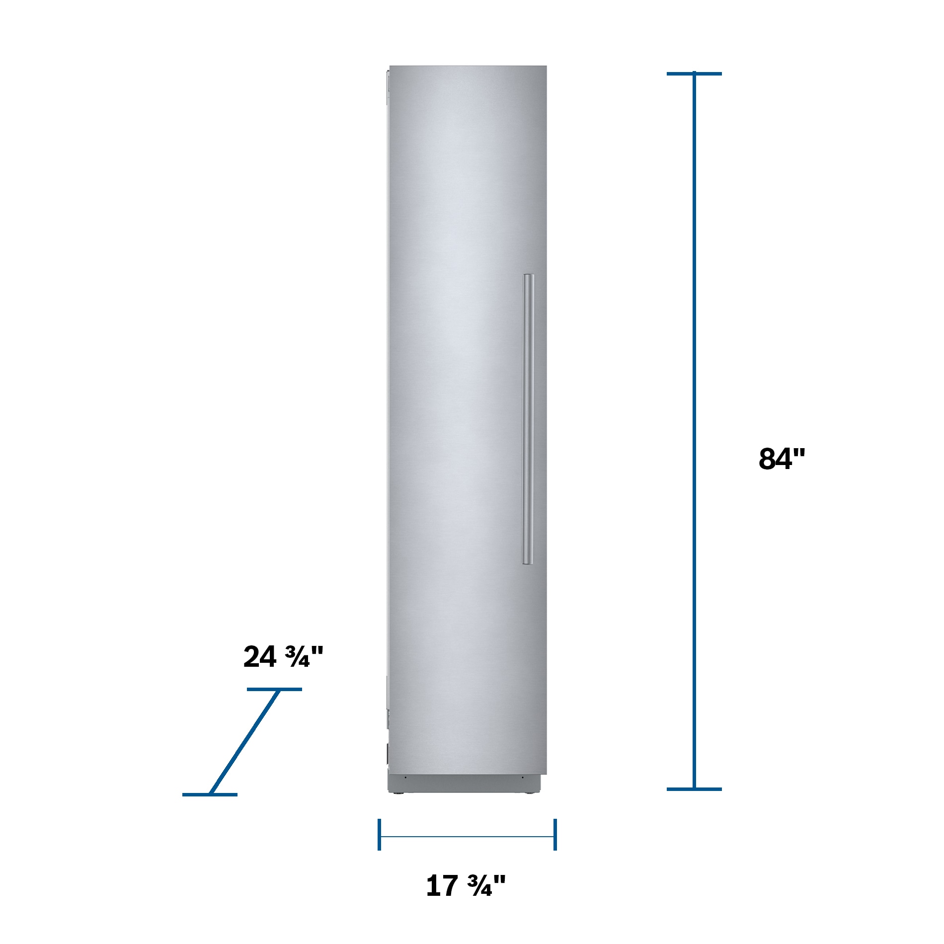 Congelador vertical sin escarcha de 8.6 pies cúbicos de la serie de referencia Bosch (Multi) certificado ENERGY STAR B18IF905SP