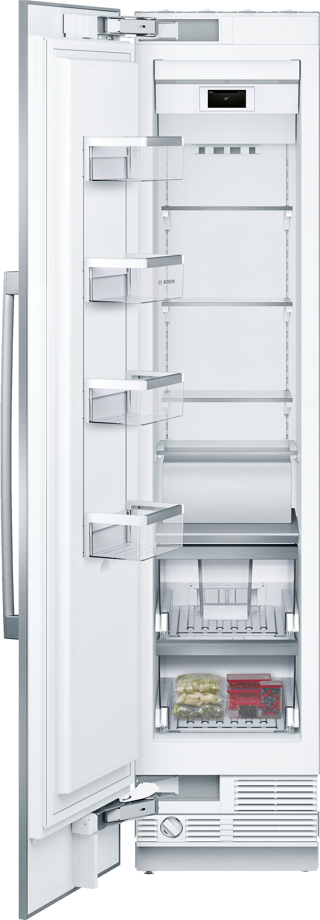 Congelador vertical sin escarcha de 8.6 pies cúbicos de la serie de referencia Bosch (Multi) certificado ENERGY STAR B18IF905SP