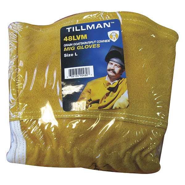 Guantes de soldadura Tillman MIG/TIG, palma de piel de cabra, XL - 48XLVM